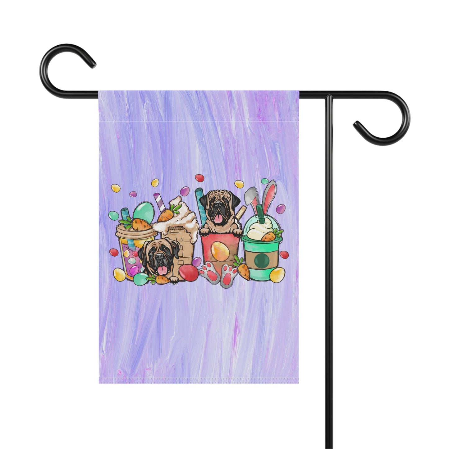 Mastiff Easter Garden Flag