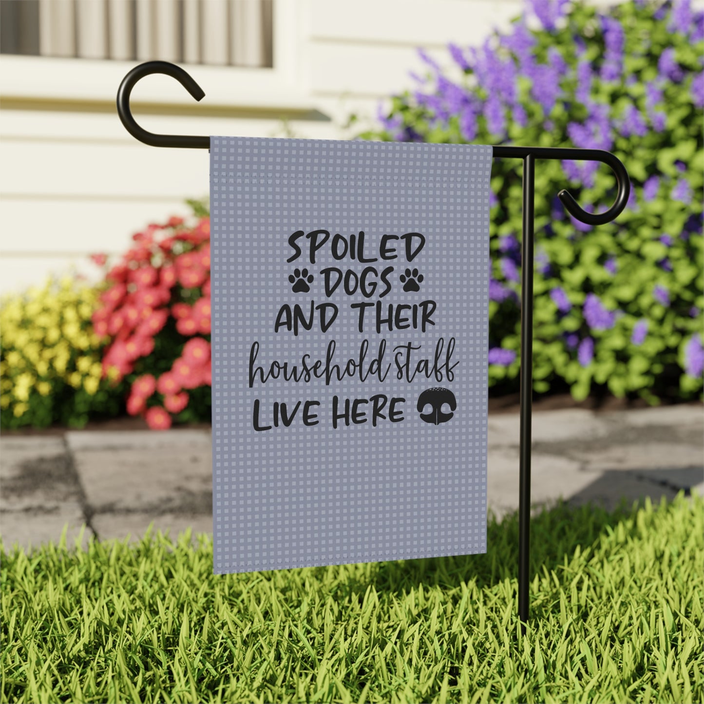 Spoiled Dogs Garden & House Banner 12'' × 18''