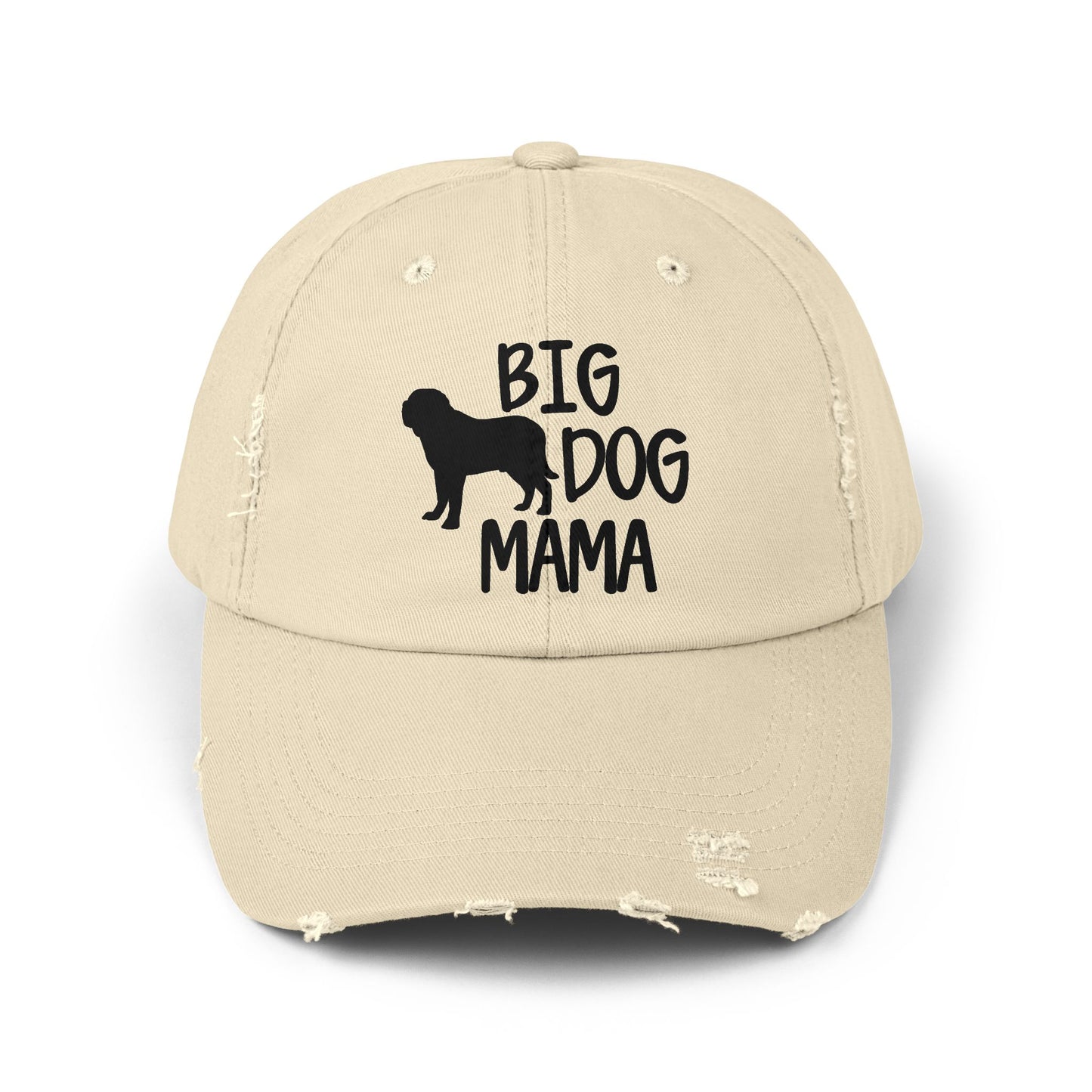Big Dog Mama Unisex Distressed Cap - Perfect Gift for Dog Lovers