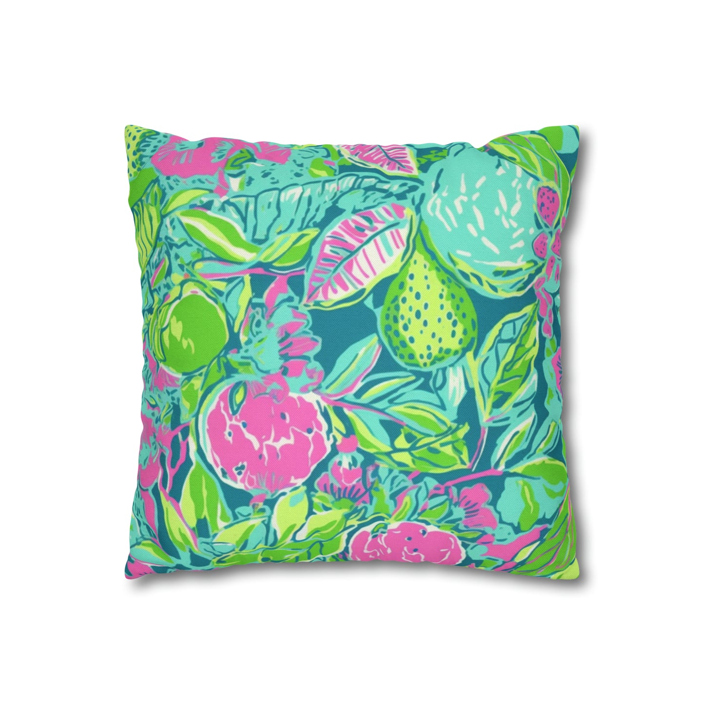 Lilly Inspired Spun Polyester Square Pillow Case