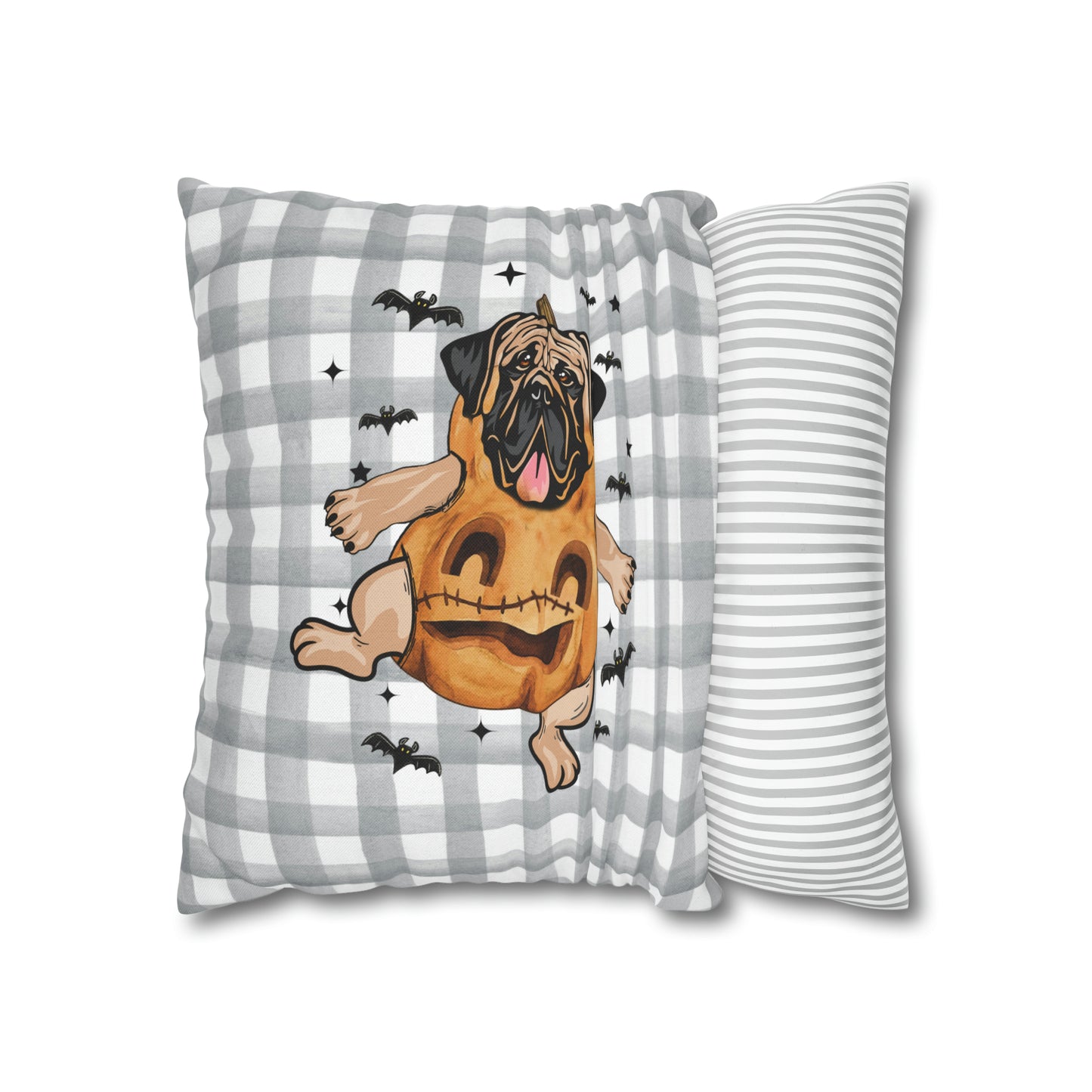 Halloween Mastiff Spun Polyester Square Pillow Case