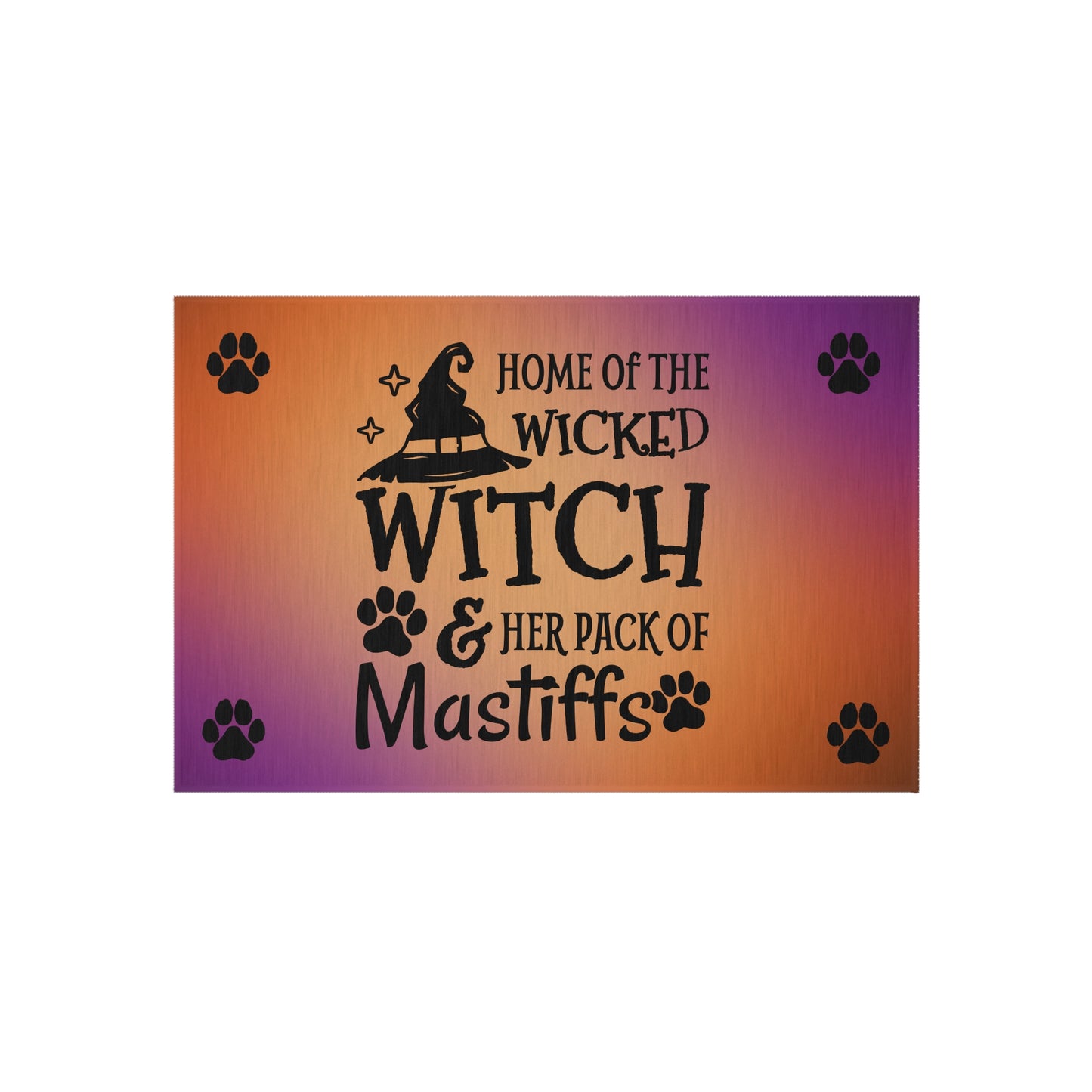 Wicked Witch & Her Mastiffs Outdoor Rug