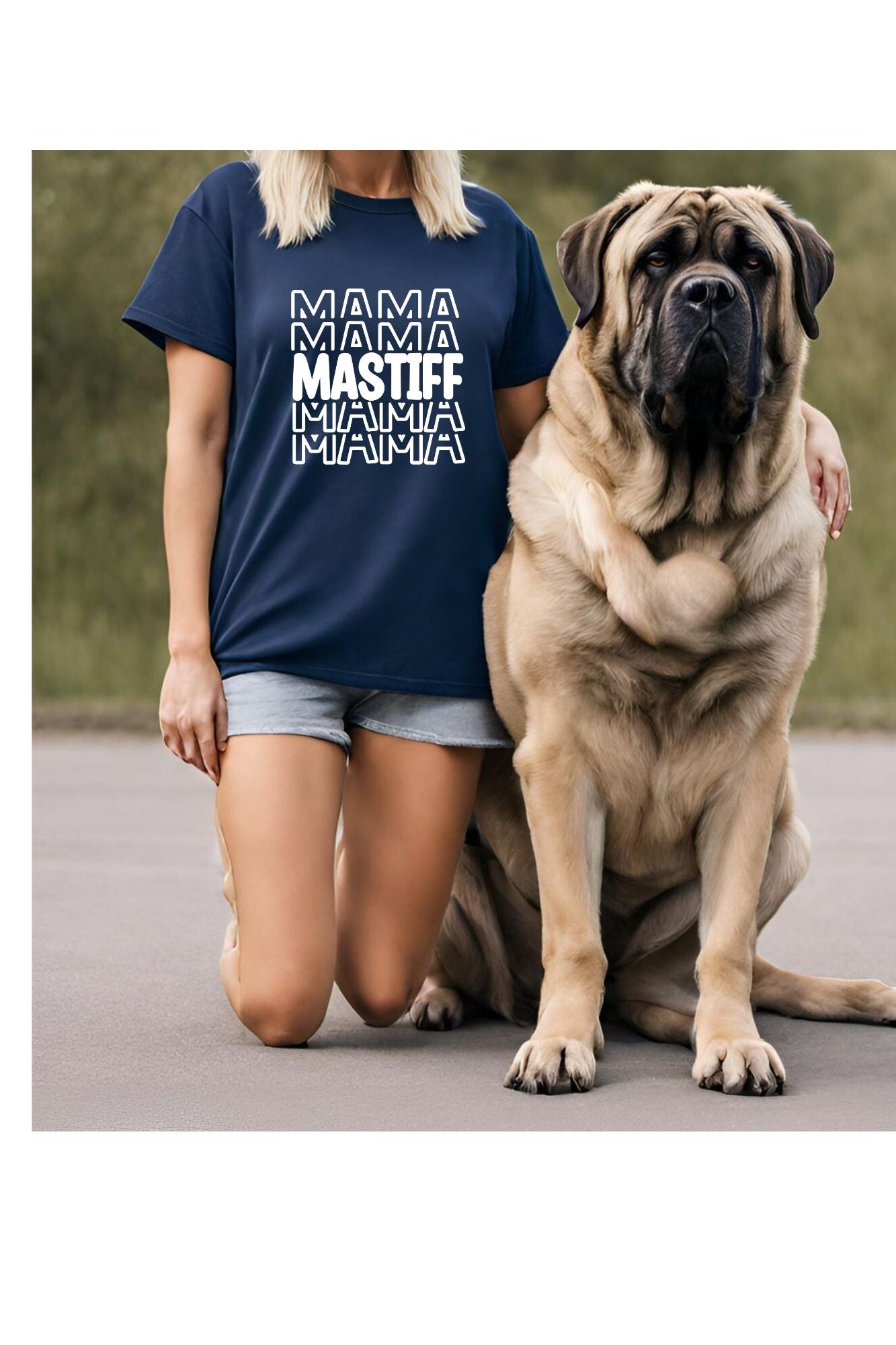 Mastiff Mama Stacked T Shirt/Sweatshirt Option