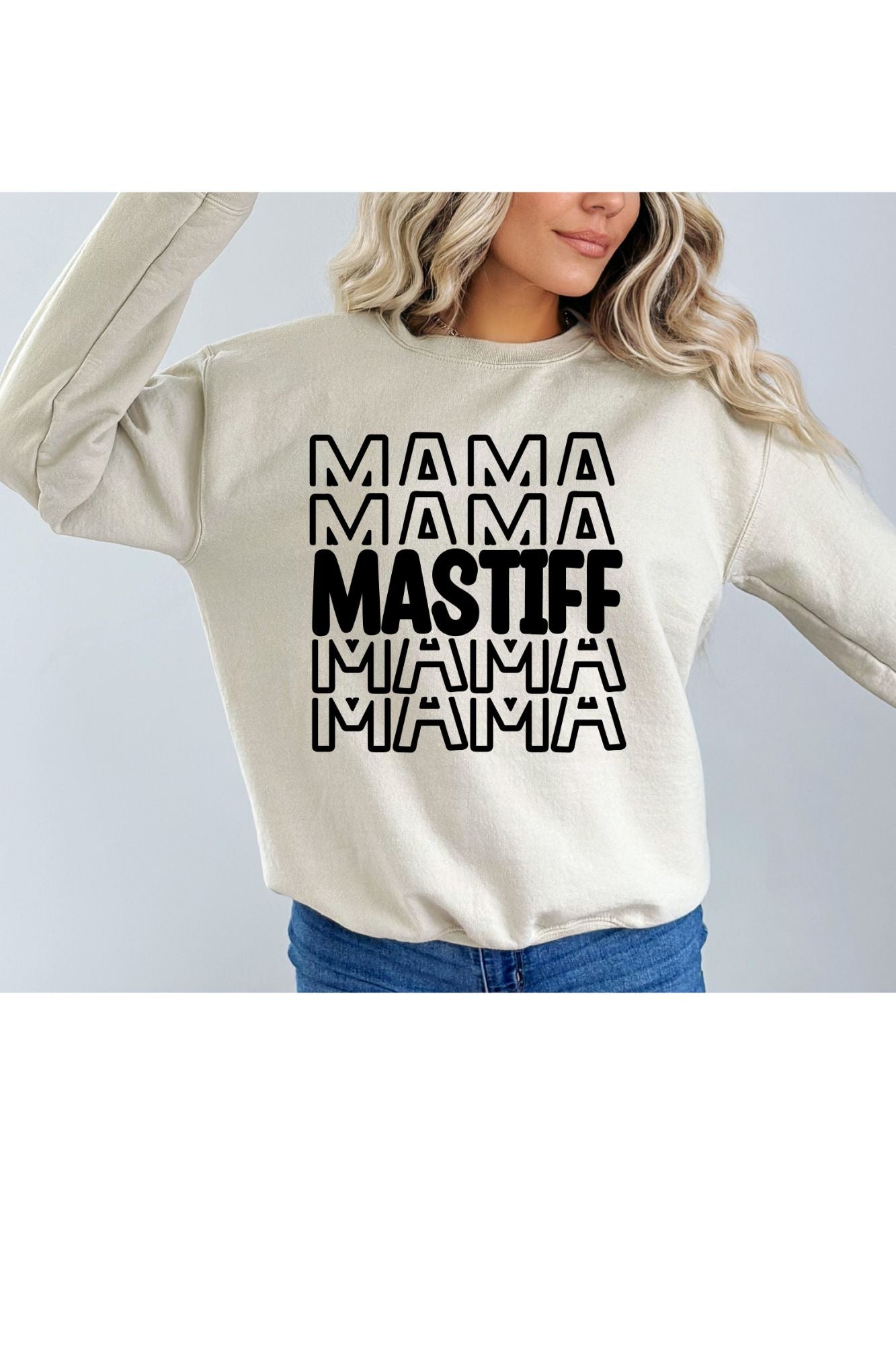 Mastiff Mama Stacked T Shirt/Sweatshirt Option