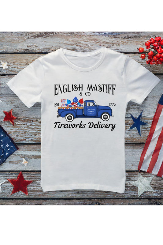 Mastiff Fireworks Truck T Shirt