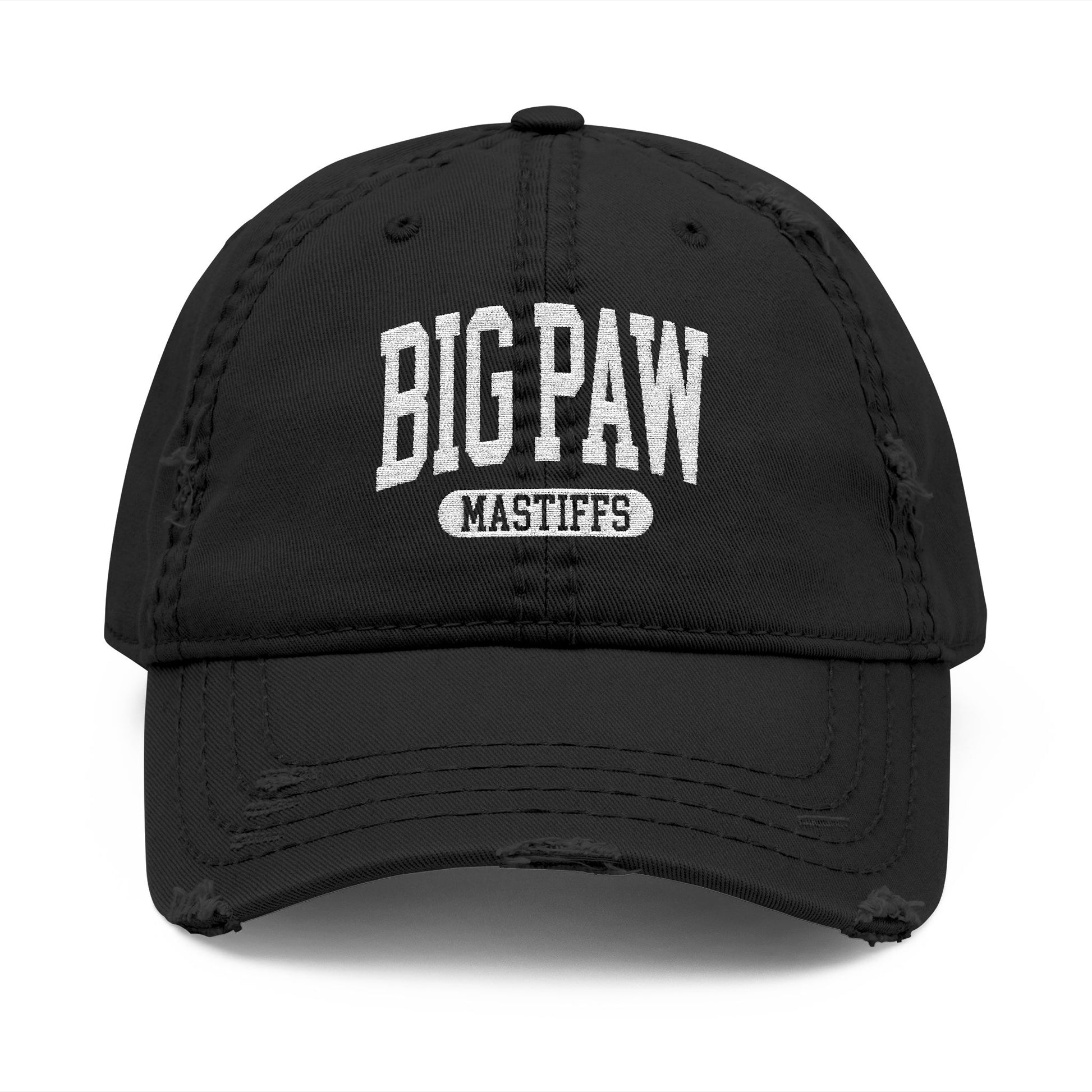 BPM Distressed Hat (Embroidery) One size Black