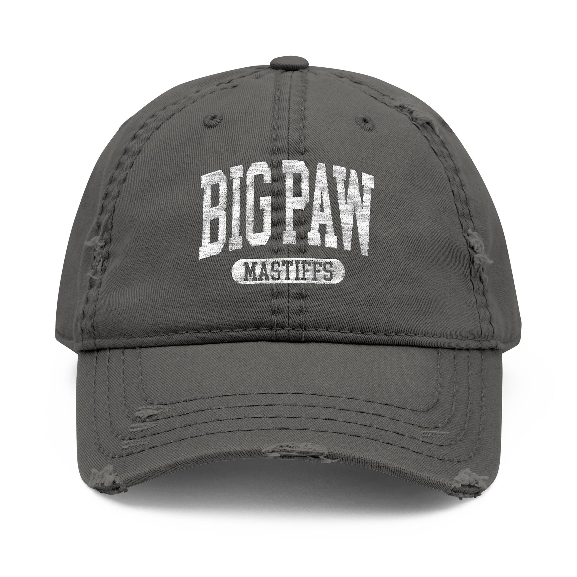 BPM Distressed Hat (Embroidery) One size Charcoal Grey
