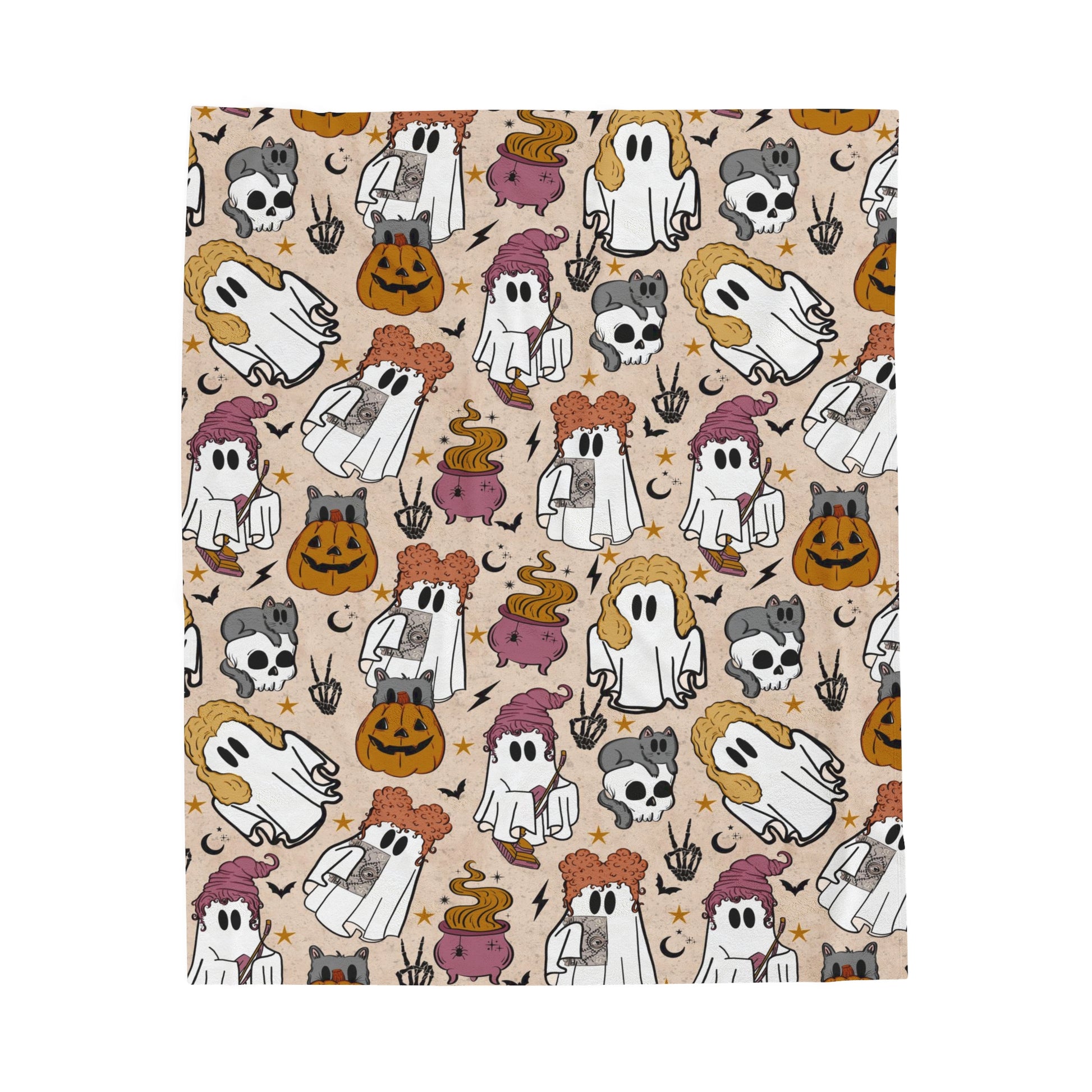 Hocus Pocus Velveteen Plush Blanket 30" × 40"