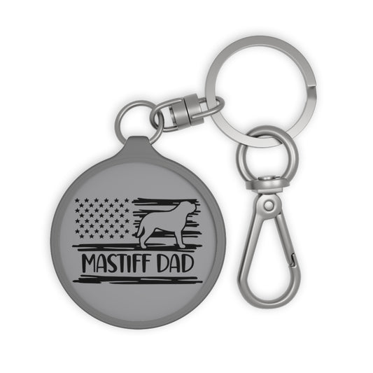 Mastiff Dad Keyring Tag One size Grey