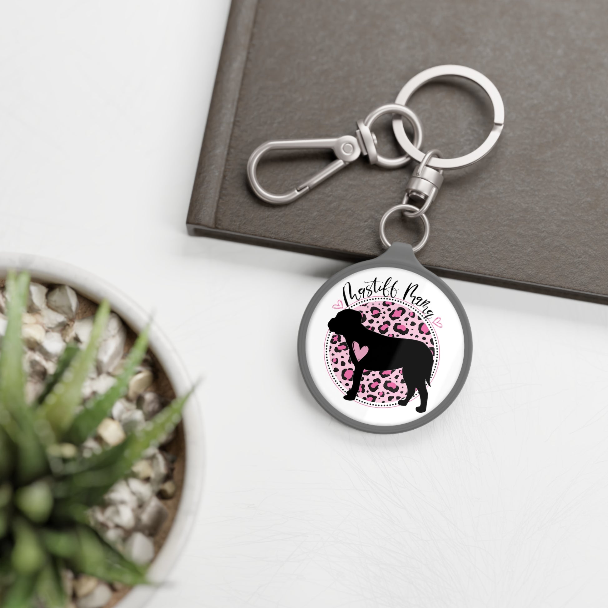 Mastiff Mama Keyring Tag