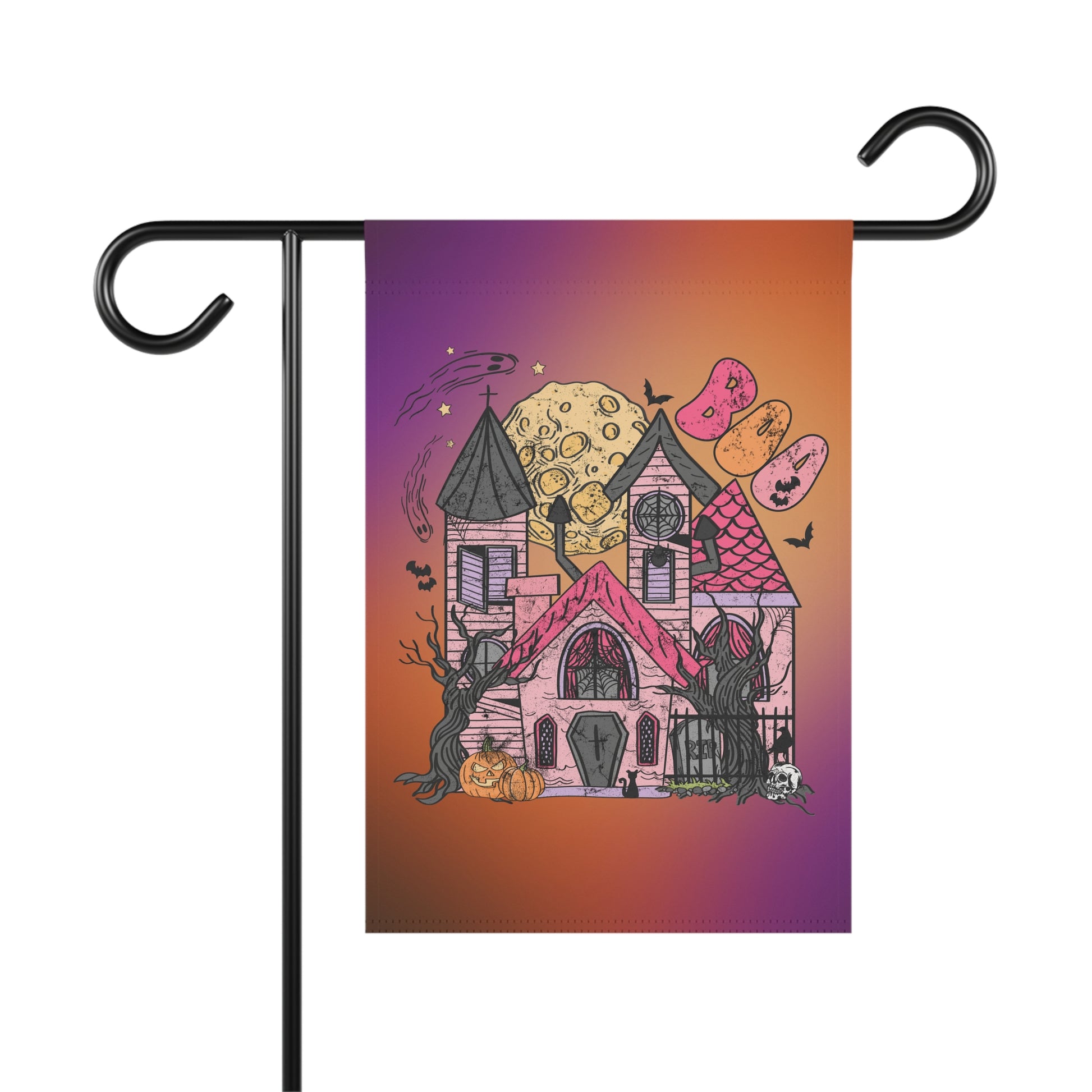 Haunted House Garden Flag