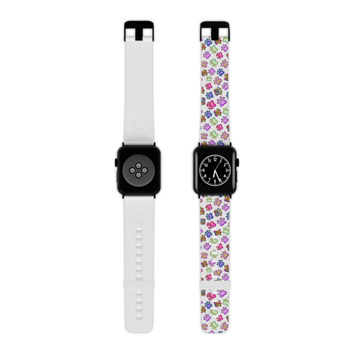 Paw Print Watch Band for Apple Watch 7.5'' × 0.75'' / 42 - 44 mm Black