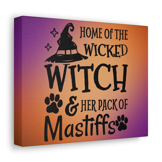 Wicked Witch &   Her Mastiff Canvas Gallery Wraps