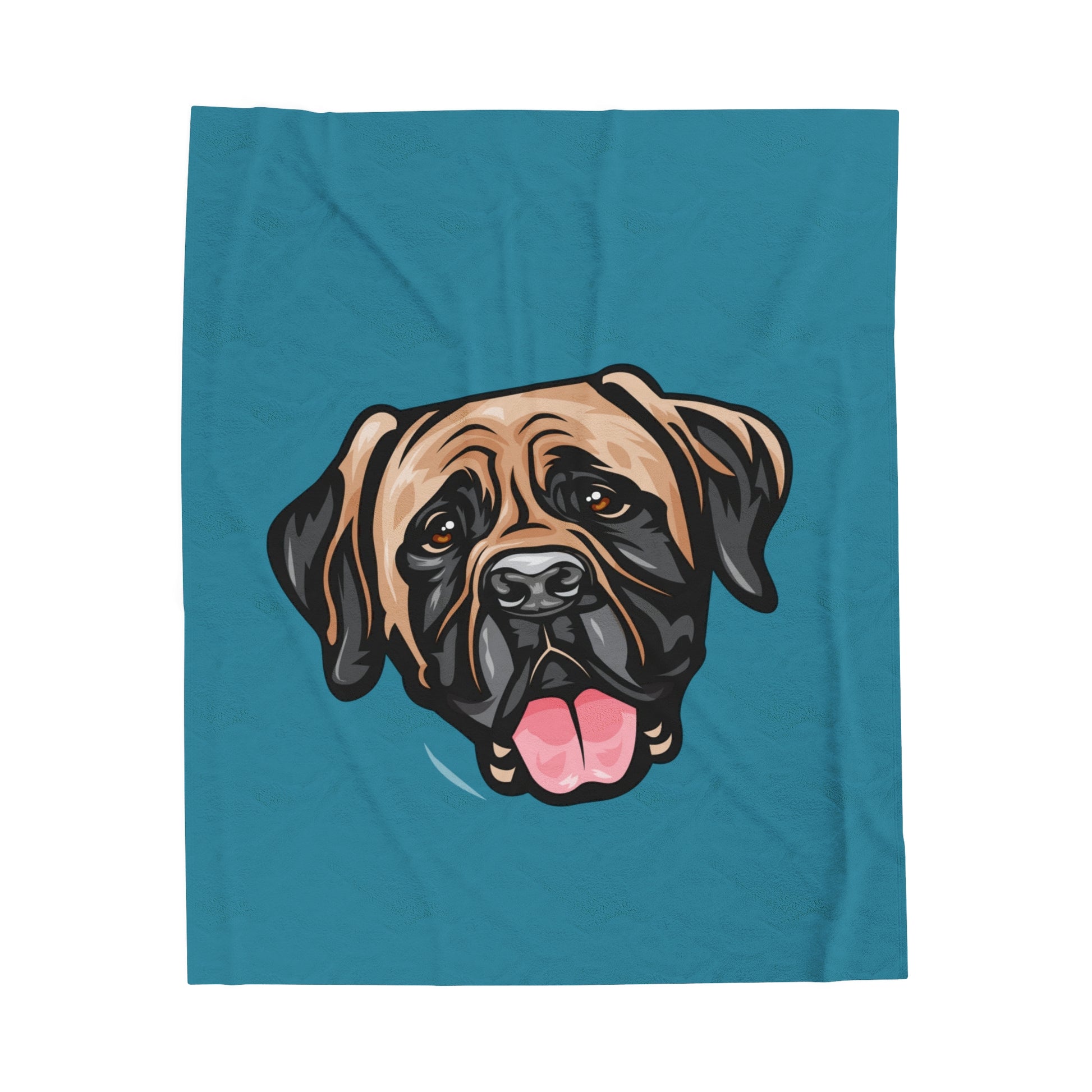 English Mastiff Velveteen Plush Blanket