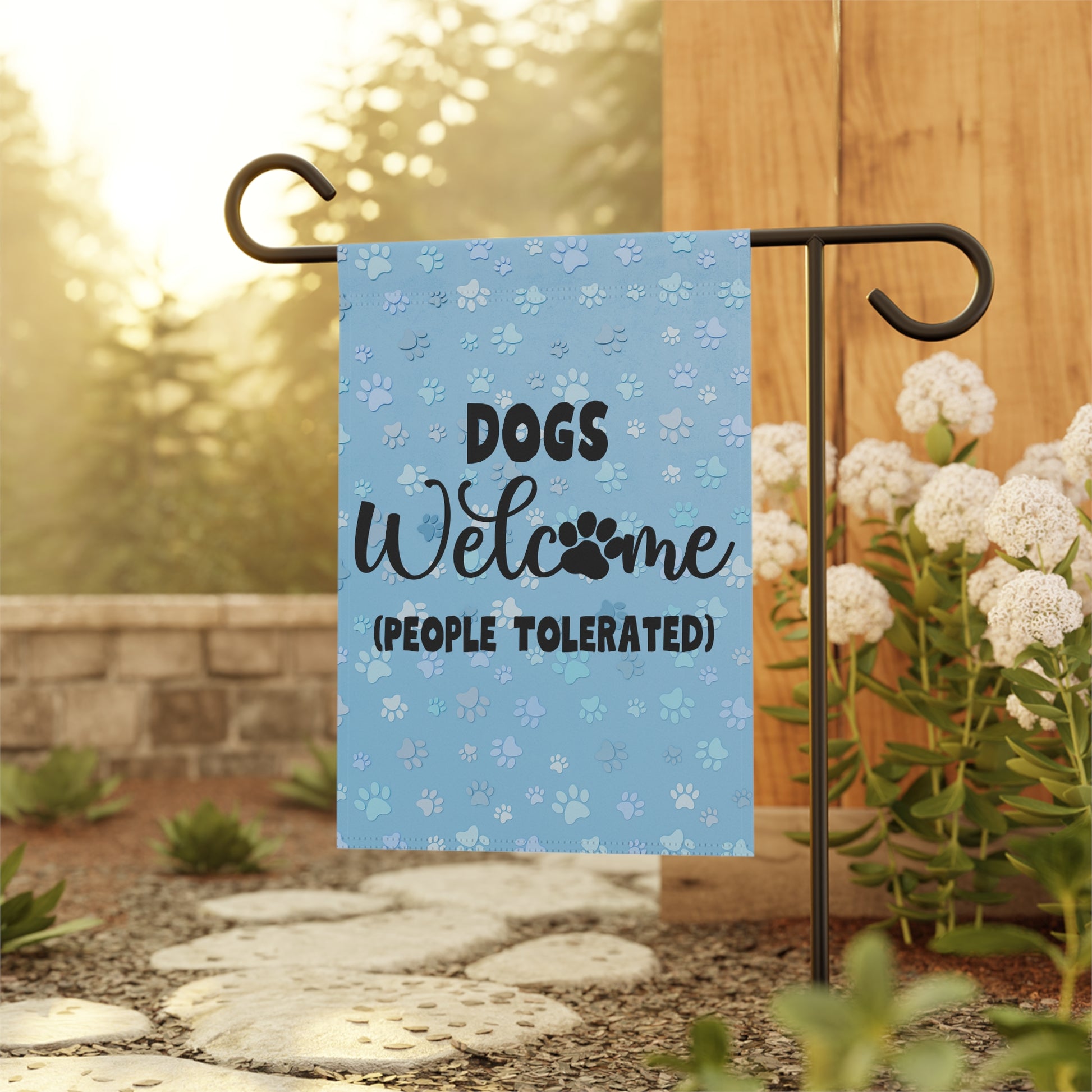 Dogs Welcome Garden & House Banner