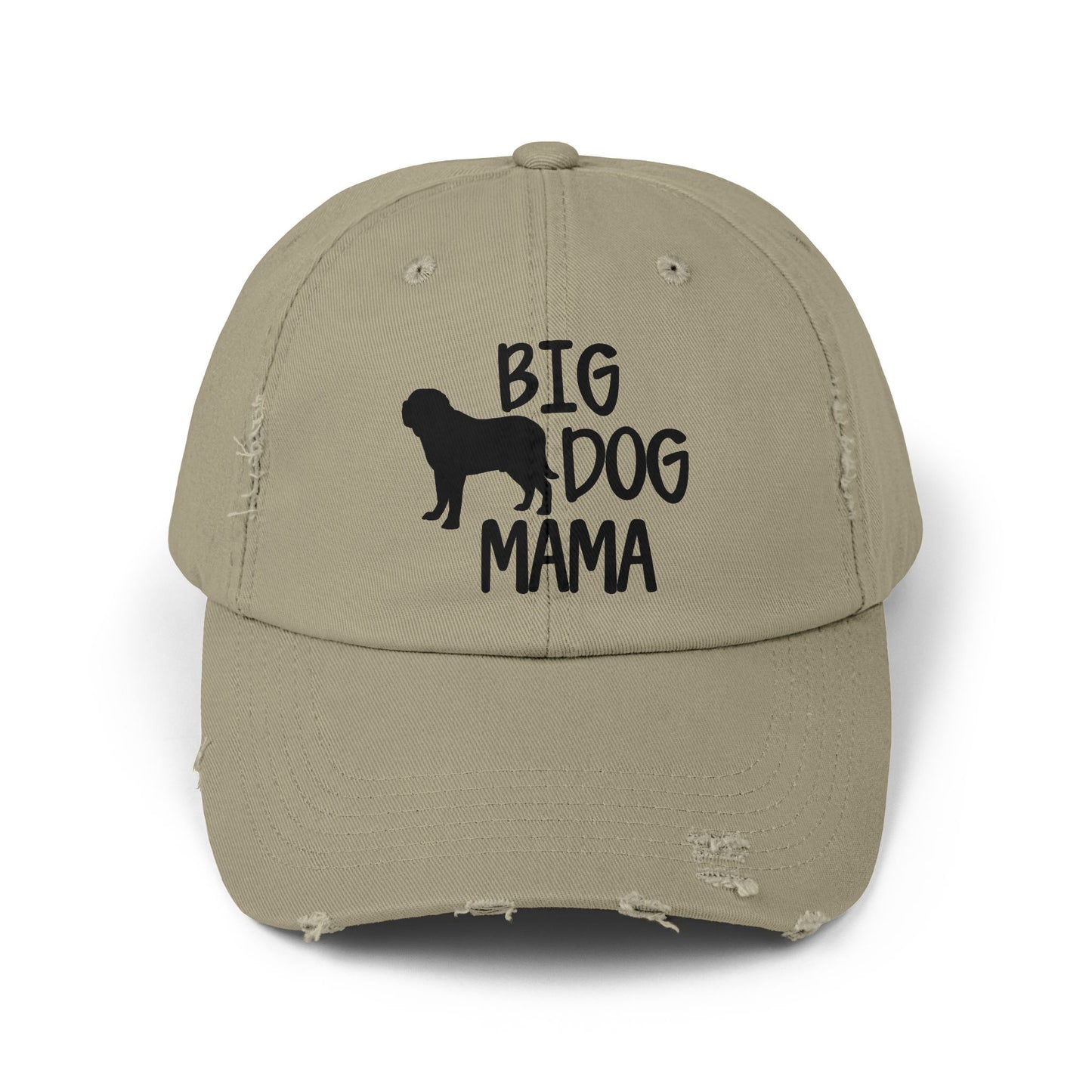 Big Dog Mama Unisex Distressed Cap - Perfect Gift for Dog Lovers