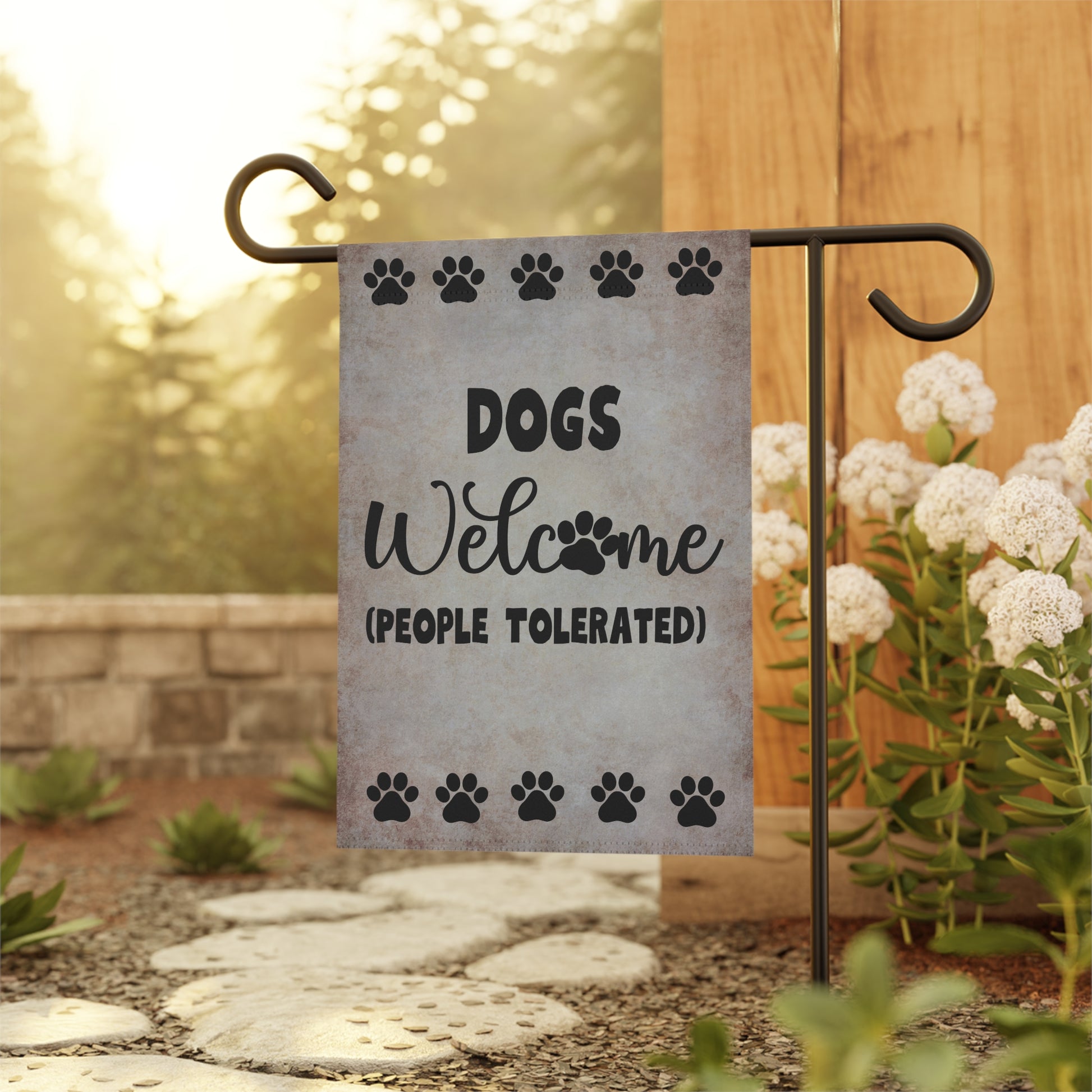 Dogs Welcome Garden & House Banner