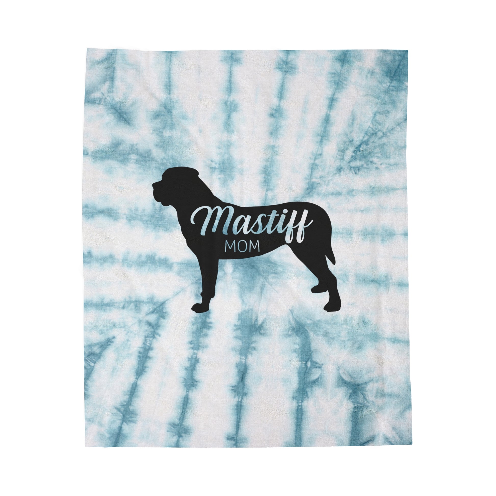 Mastiff Mom Velveteen Plush Blanket 30" × 40"