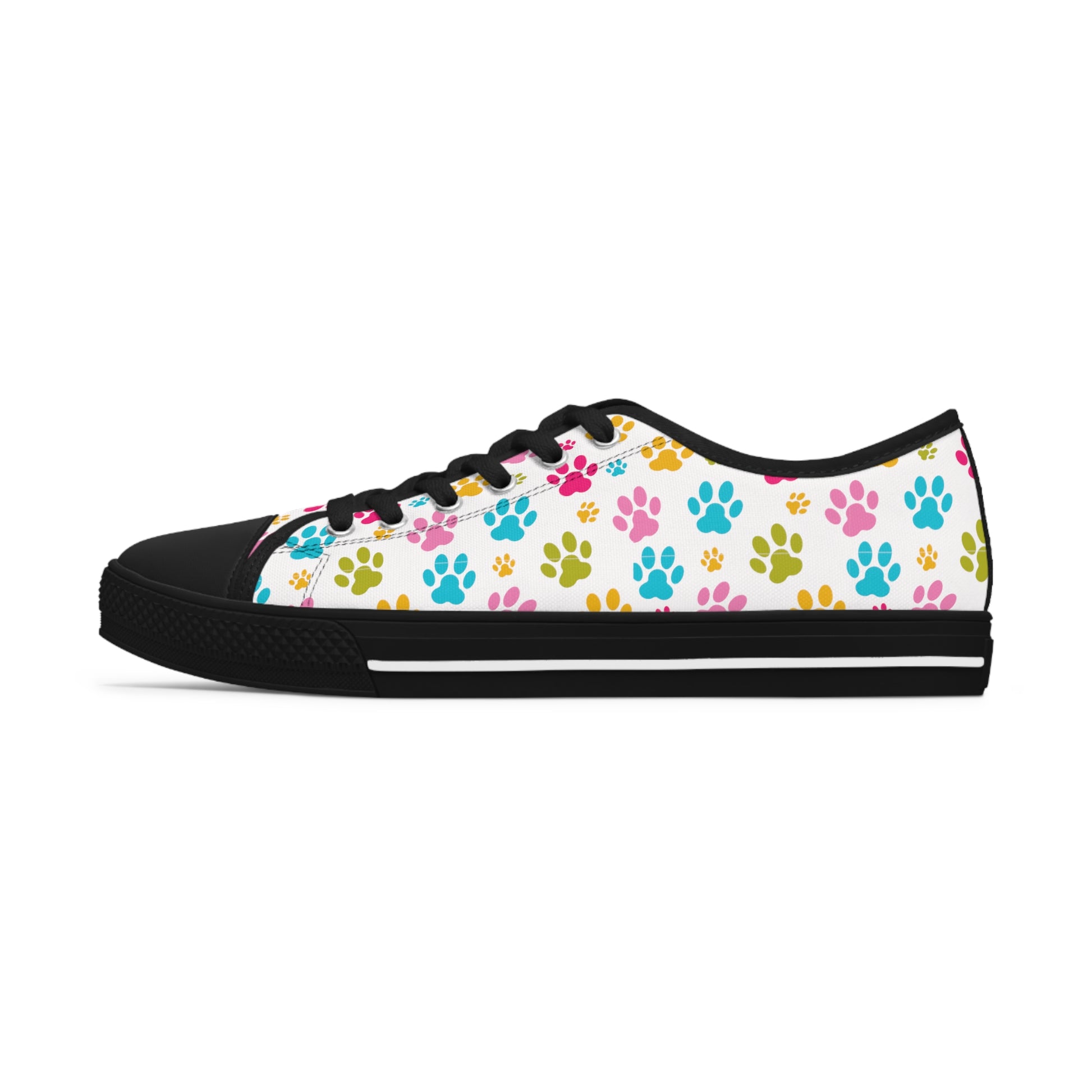 Paw Print Women's Low Top Sneakers