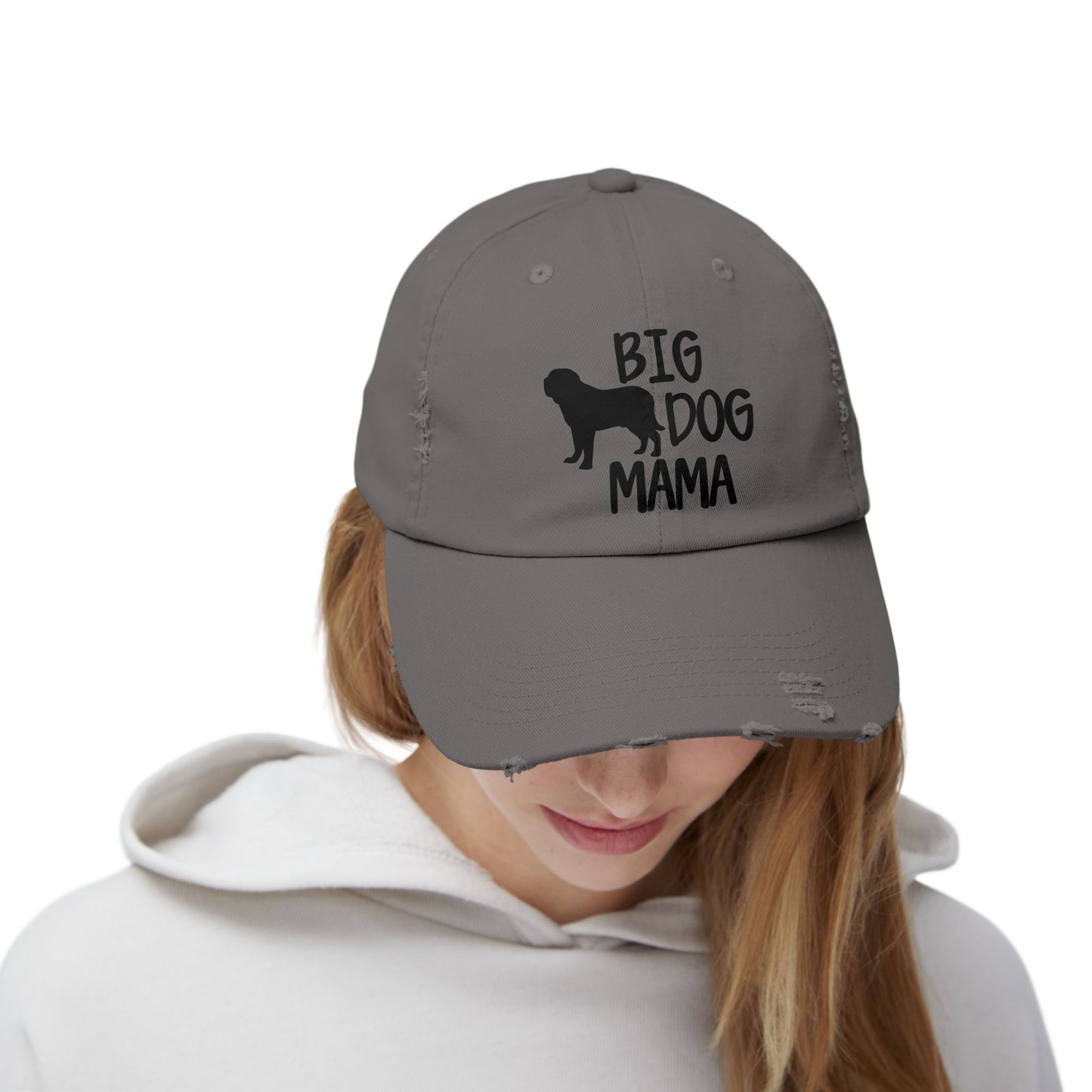 Big Dog Mama Unisex Distressed Cap - Perfect Gift for Dog Lovers