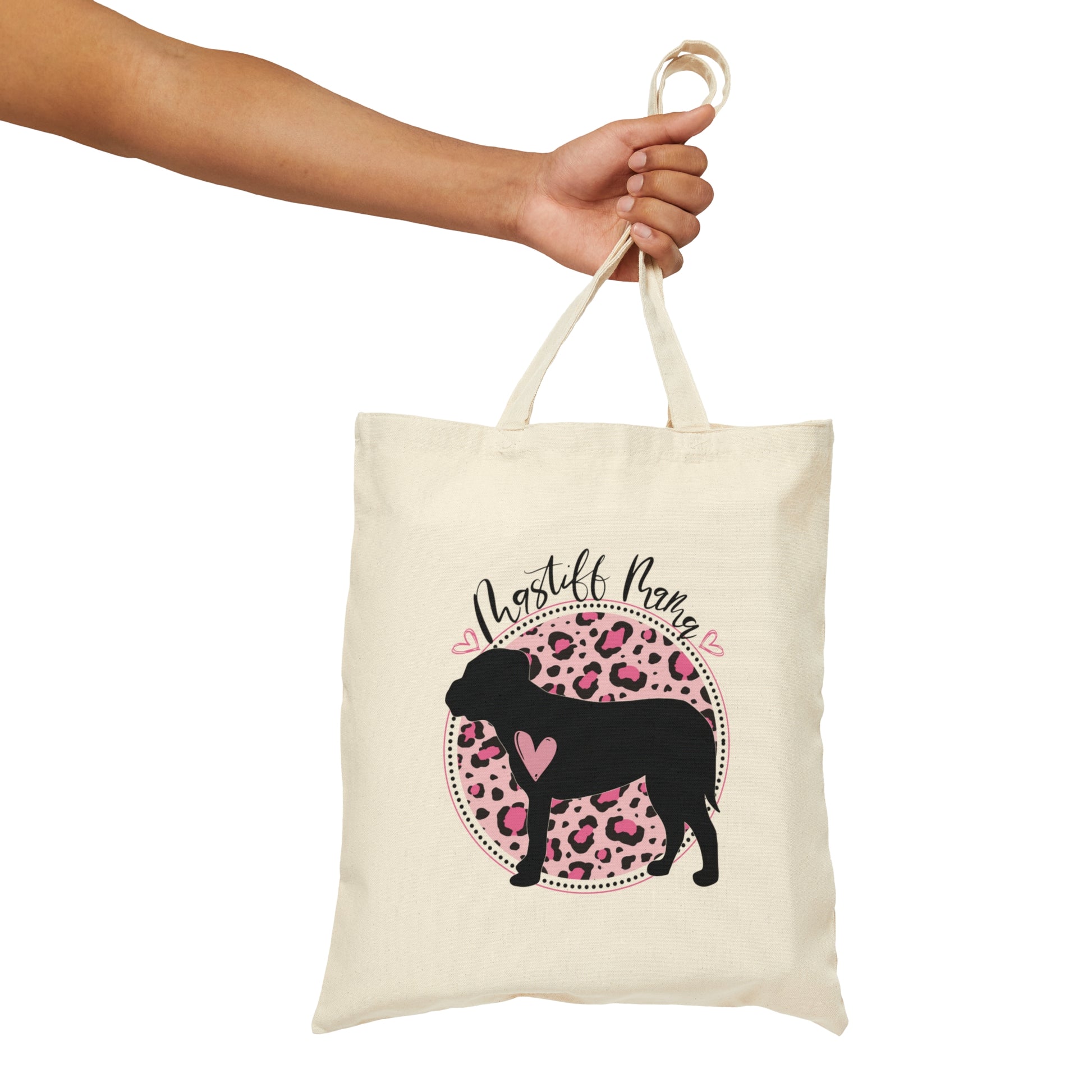 Mastiff Mama Cotton Canvas Tote Bag