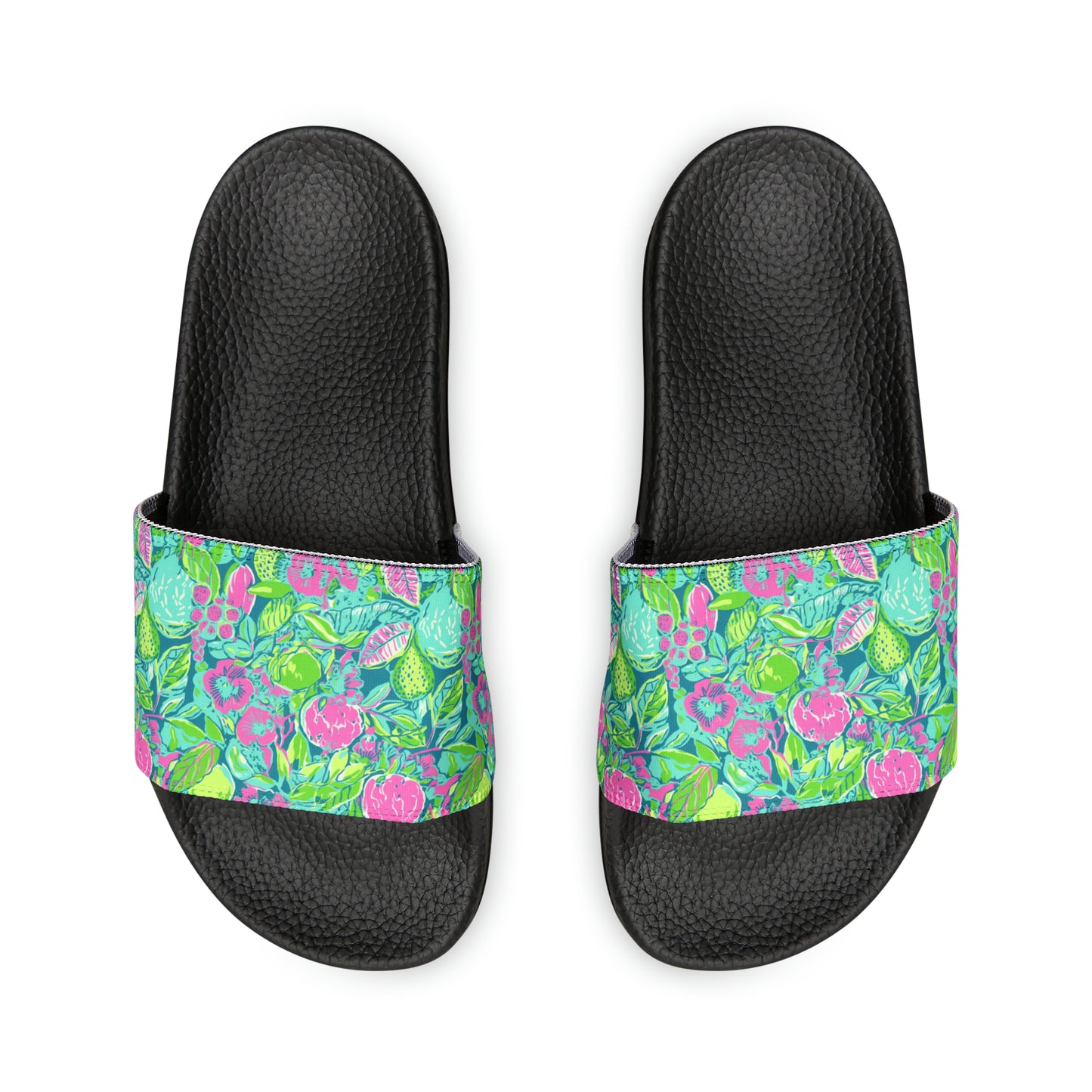 Lilly Inspired Women's PU Slide Sandals Black