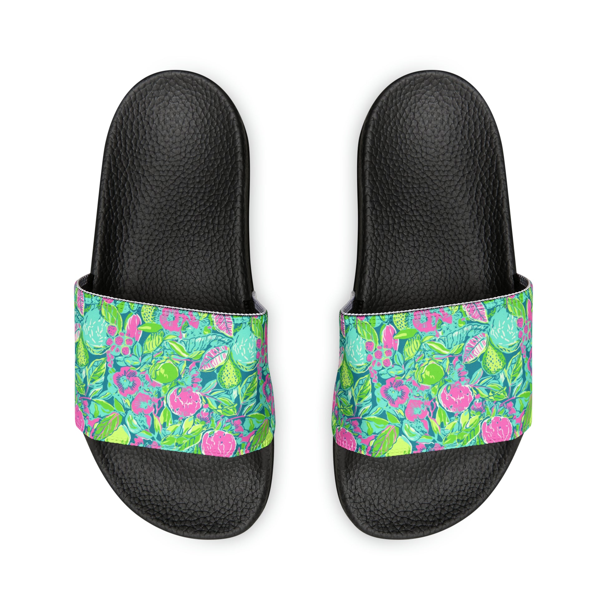 Lilly Inspired Women's PU Slide Sandals Black