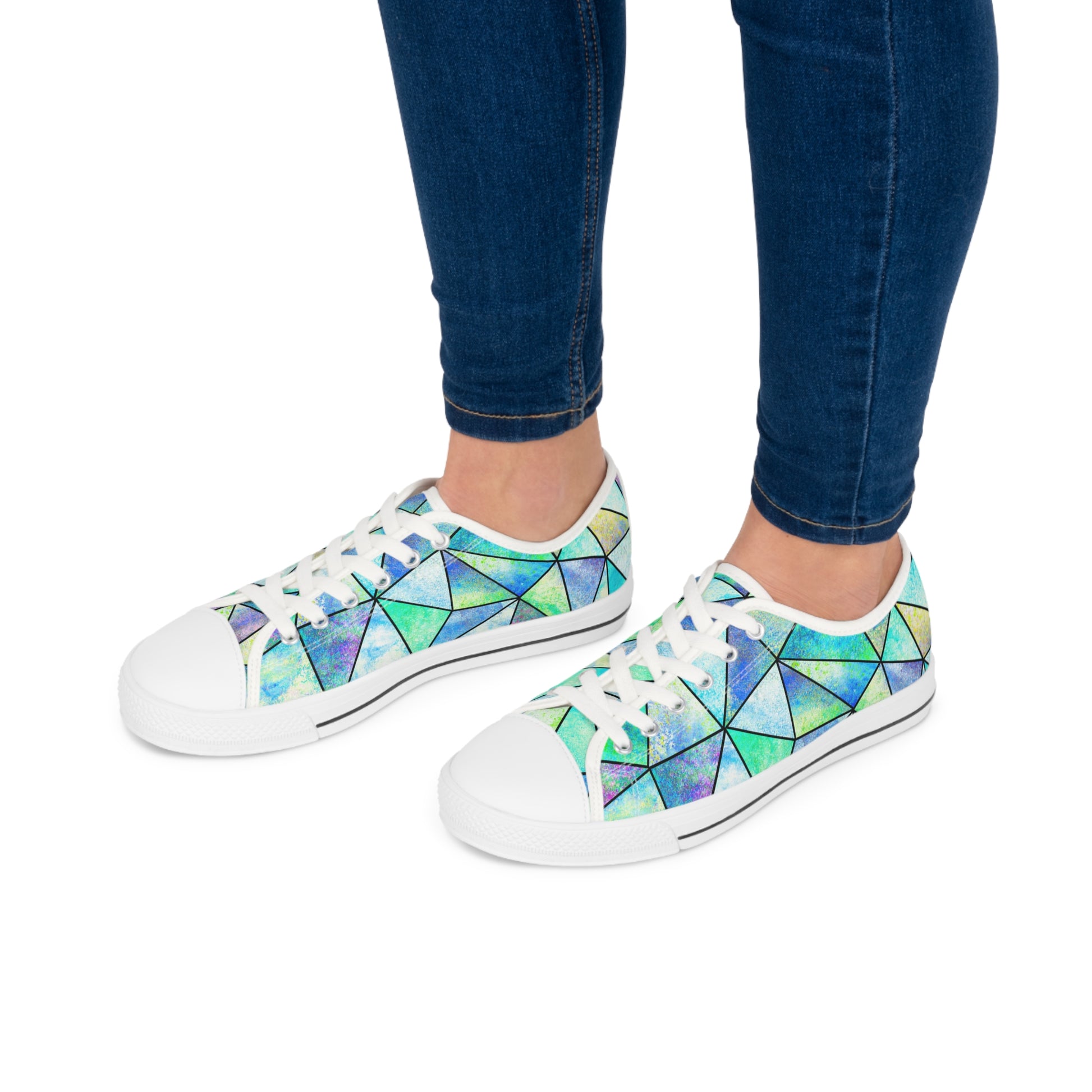 Stained Glass Women's Low Top Sneakers