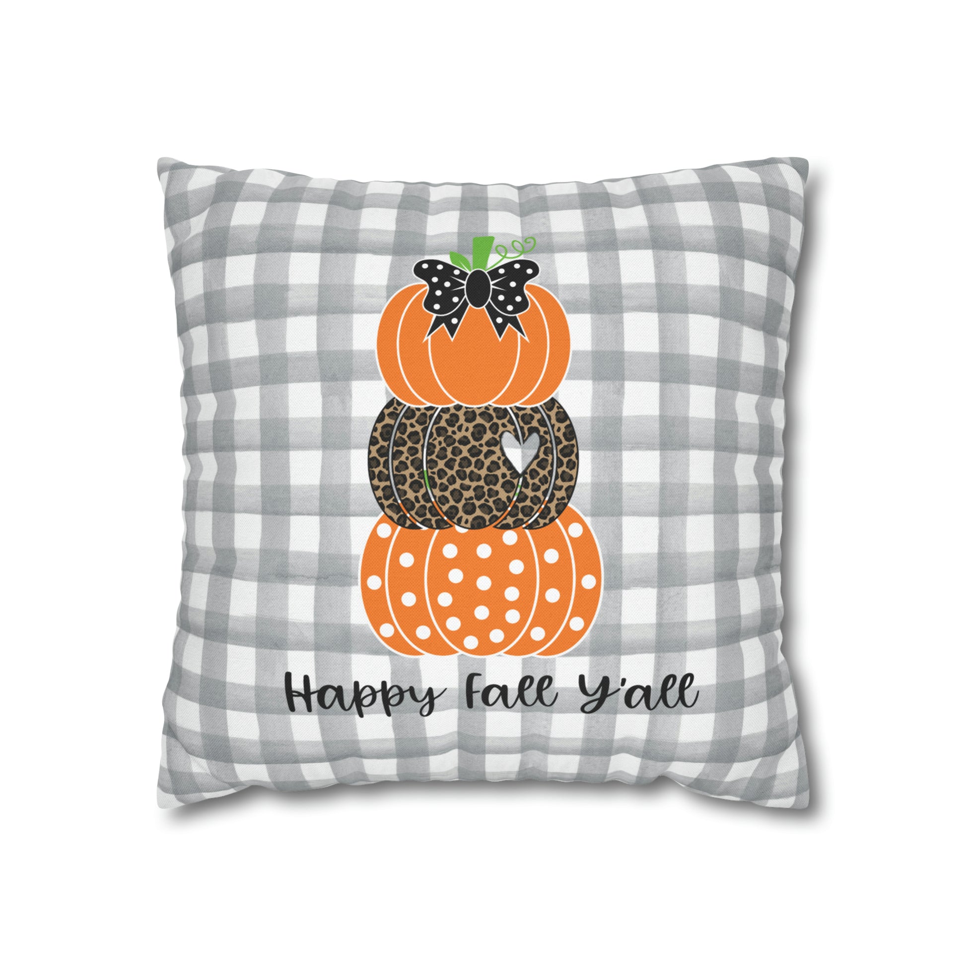 Fall Spun Polyester Square Pillow Case 16" × 16"