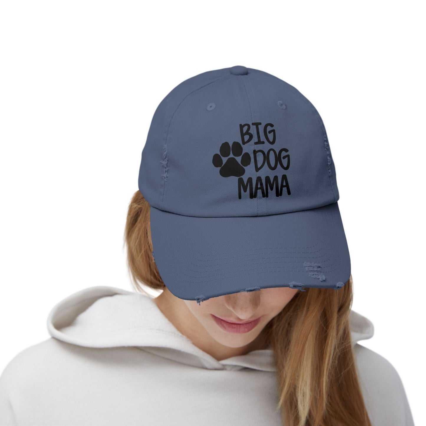 Big Dog Mama Distressed Cap - Unisex Dog Lover Hat