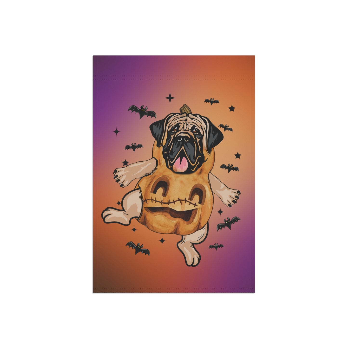 Halloween Mastiff Garden Flag