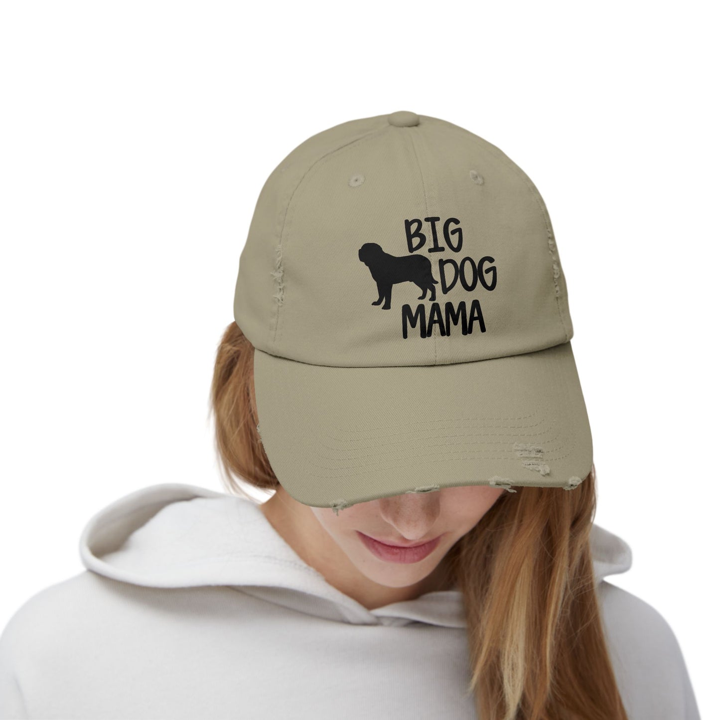 Big Dog Mama Unisex Distressed Cap - Perfect Gift for Dog Lovers