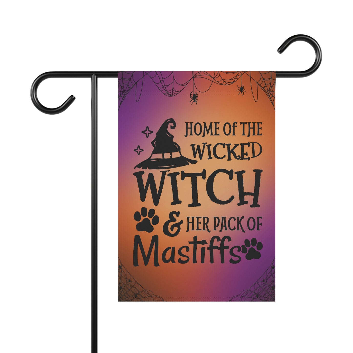 Wicked Witch & Mastiffs Garden & House Banner