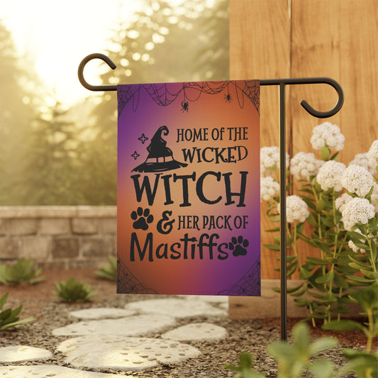 Wicked Witch & Mastiffs Garden & House Banner