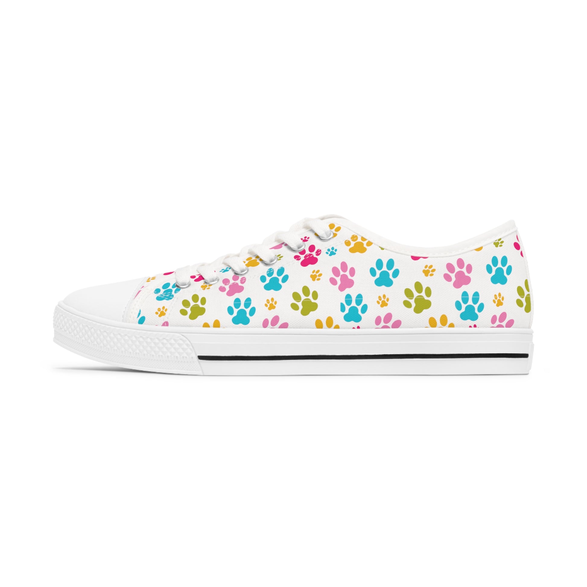 Paw Print Women's Low Top Sneakers