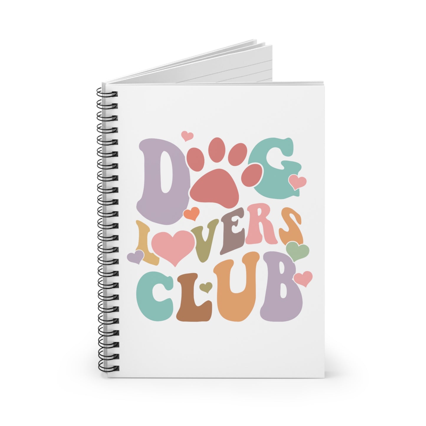 Dog Lover Spiral Notebook - Ruled Line One Size