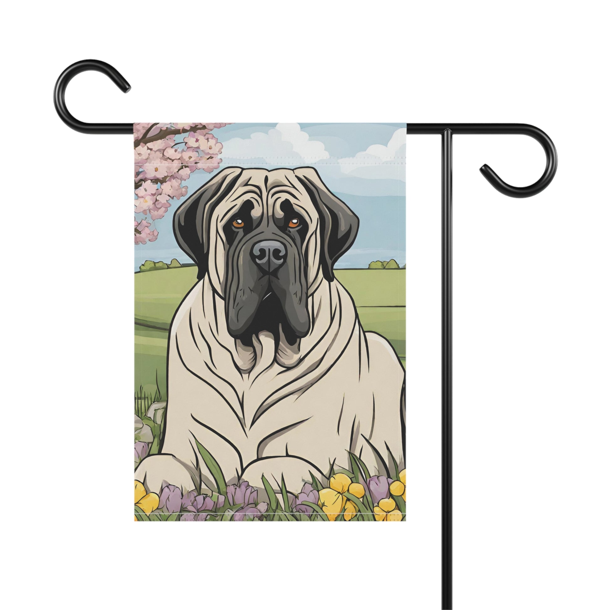 Mastiff Spring Garden Flag