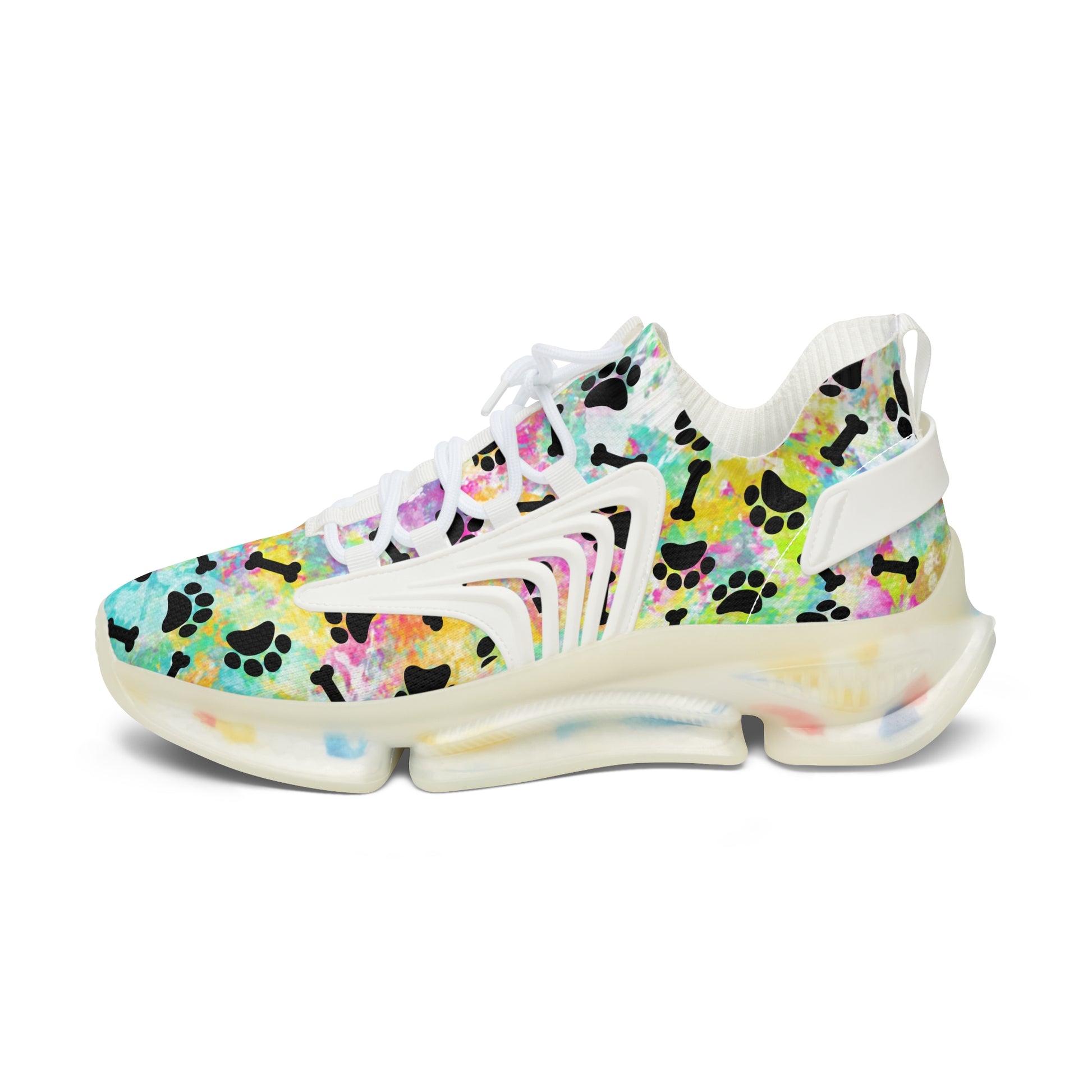 Rainbow Paw & Bones Women's Mesh Sneakers