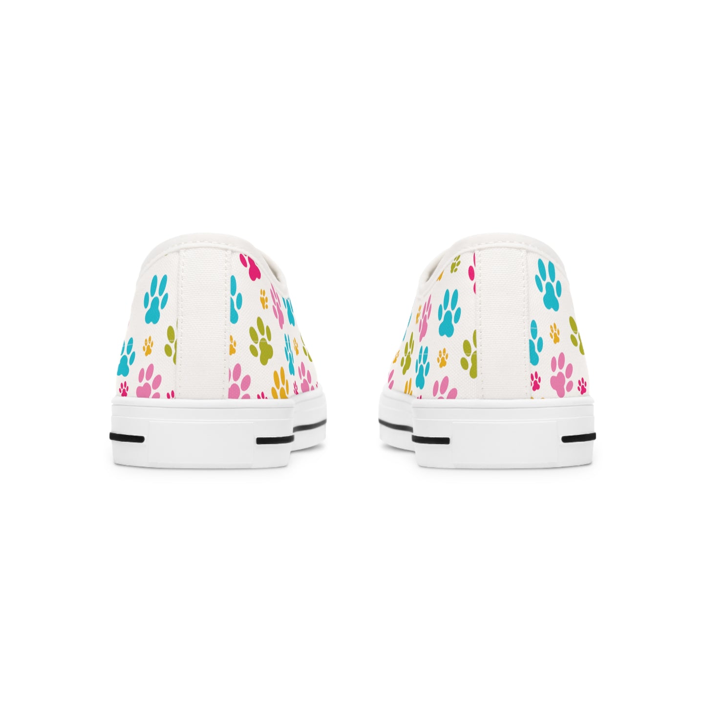 Paw Print Women's Low Top Sneakers