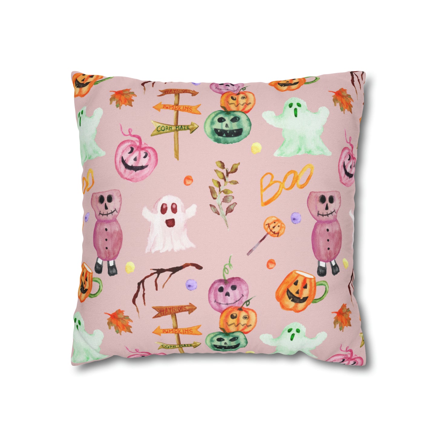 Spun Polyester Square Pillow Case