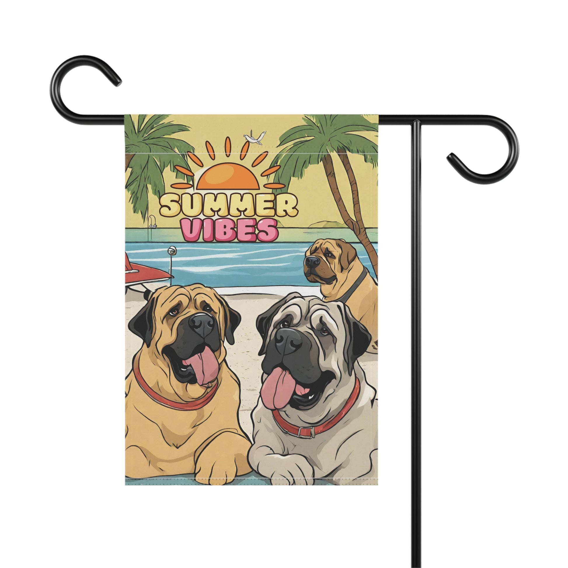 Mastiff Summer vibes garden flag #3