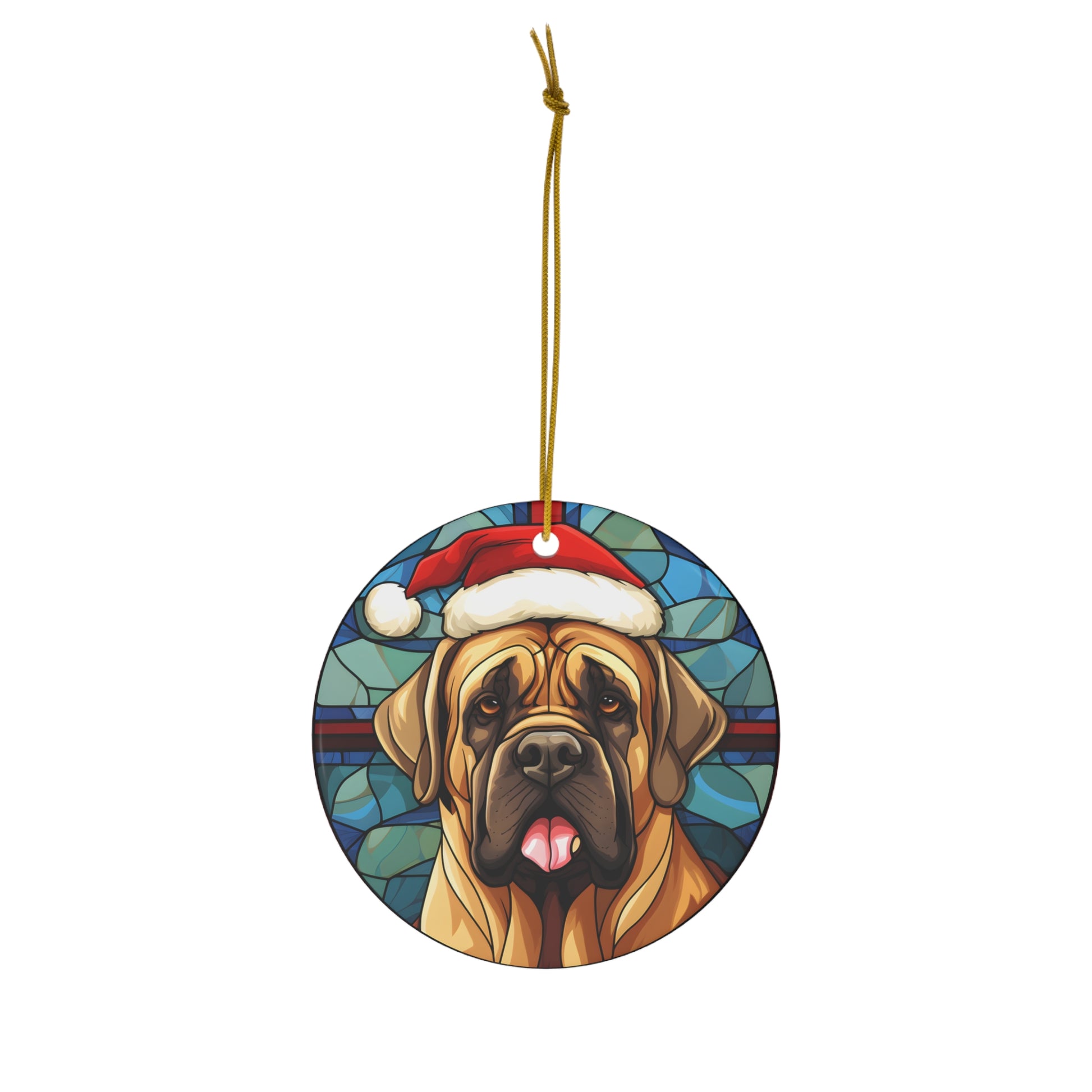 Mastiff Ceramic Ornament, 1-Pack