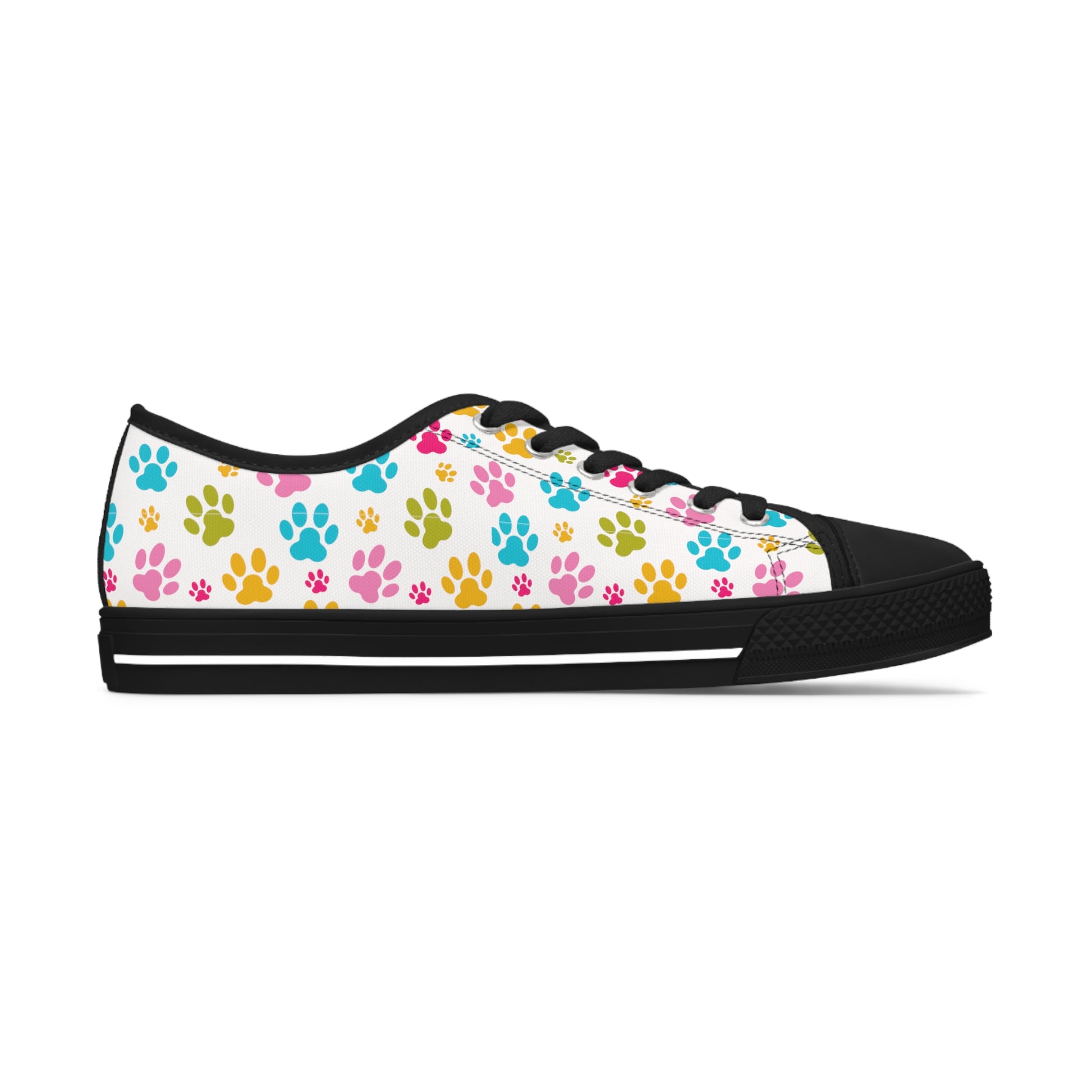 Paw Print Women's Low Top Sneakers