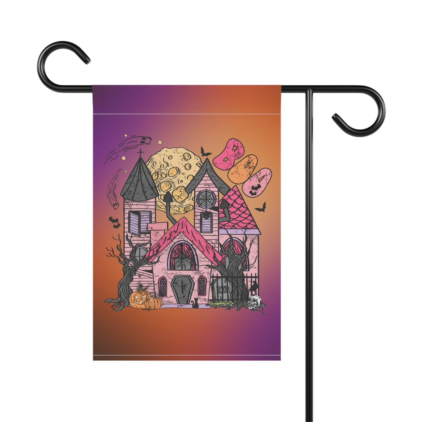 Haunted House Garden Flag