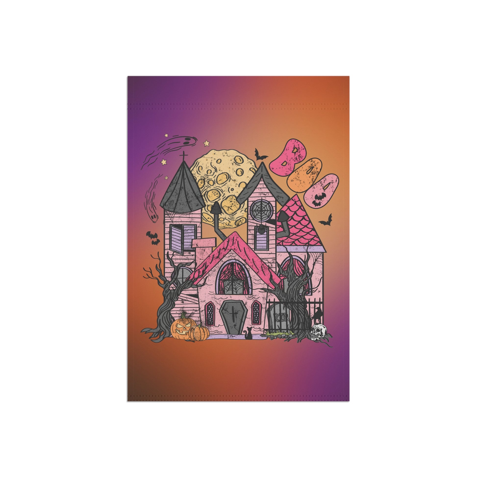 Haunted House Garden Flag