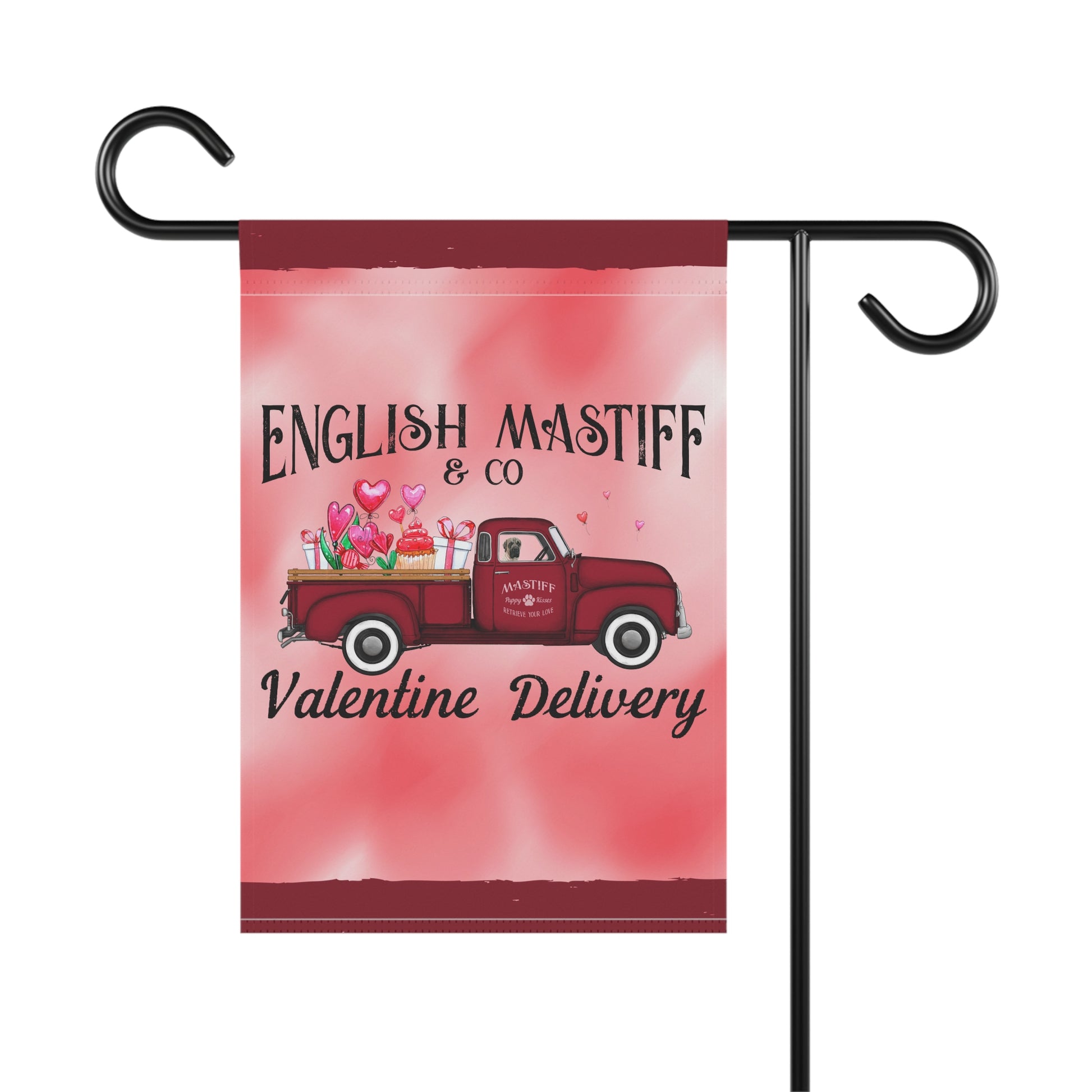 Mastiff Valentine Garden Flag