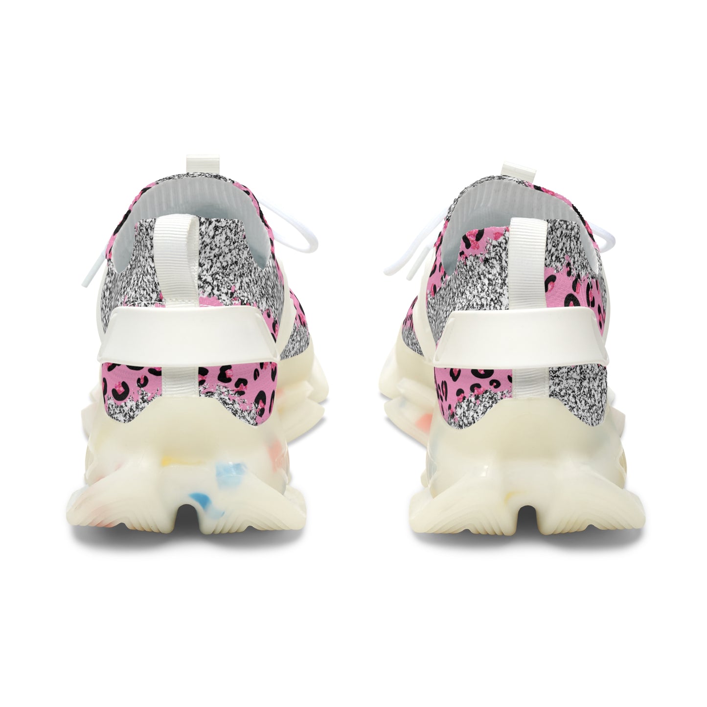 Pink Leopard Women's Mesh Sneakers