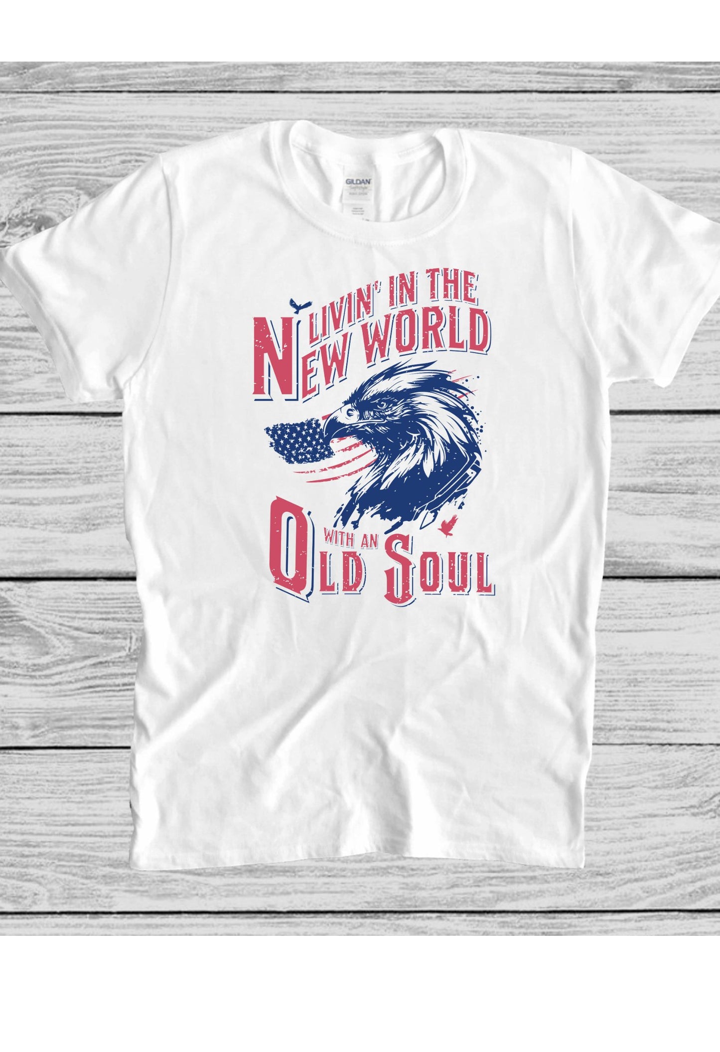 Livin' in the New World (Eagle).... Oliver Anthony T Shirt