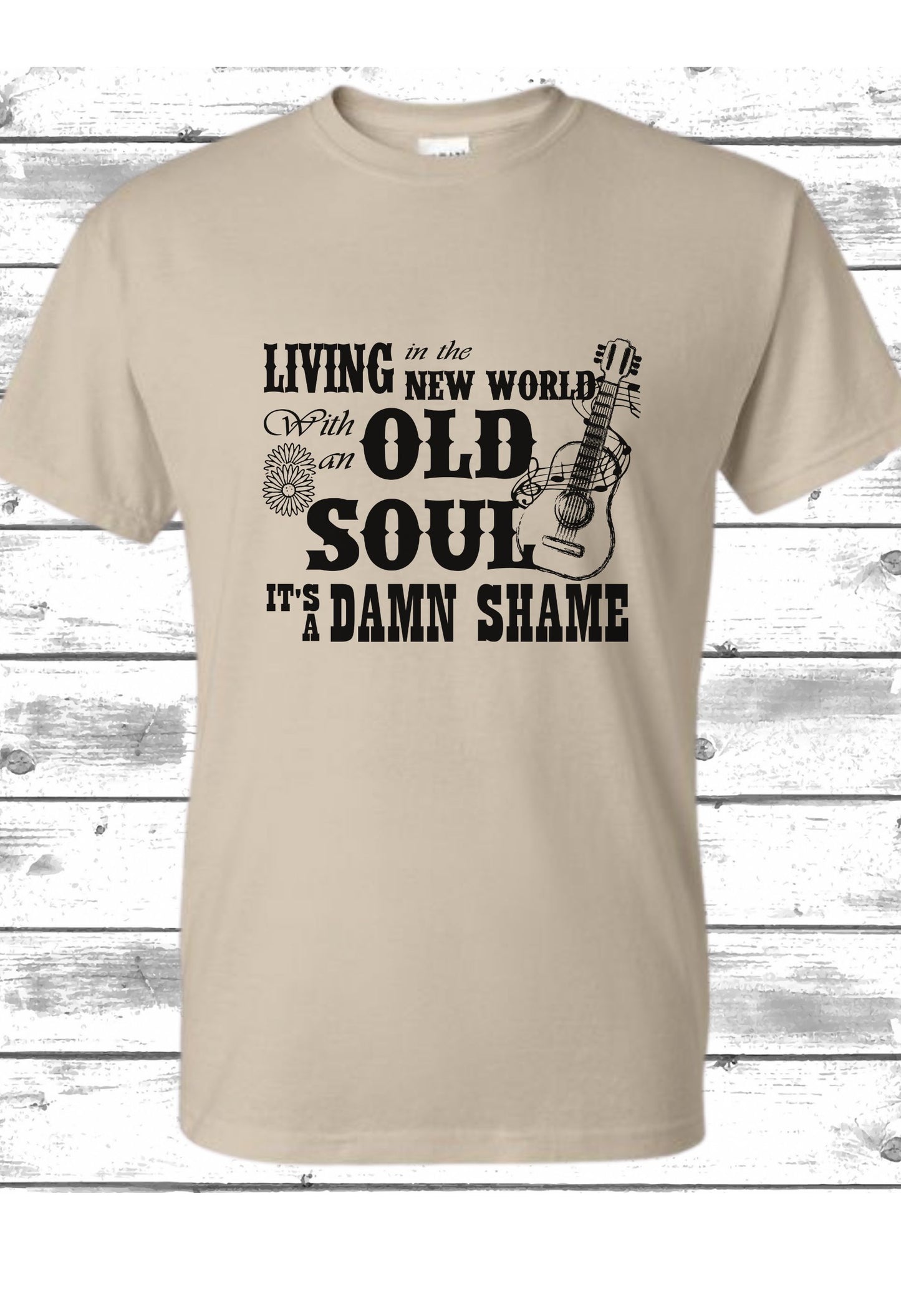 Livin' in the New World (Guitar).... Oliver Anthony T Shirt