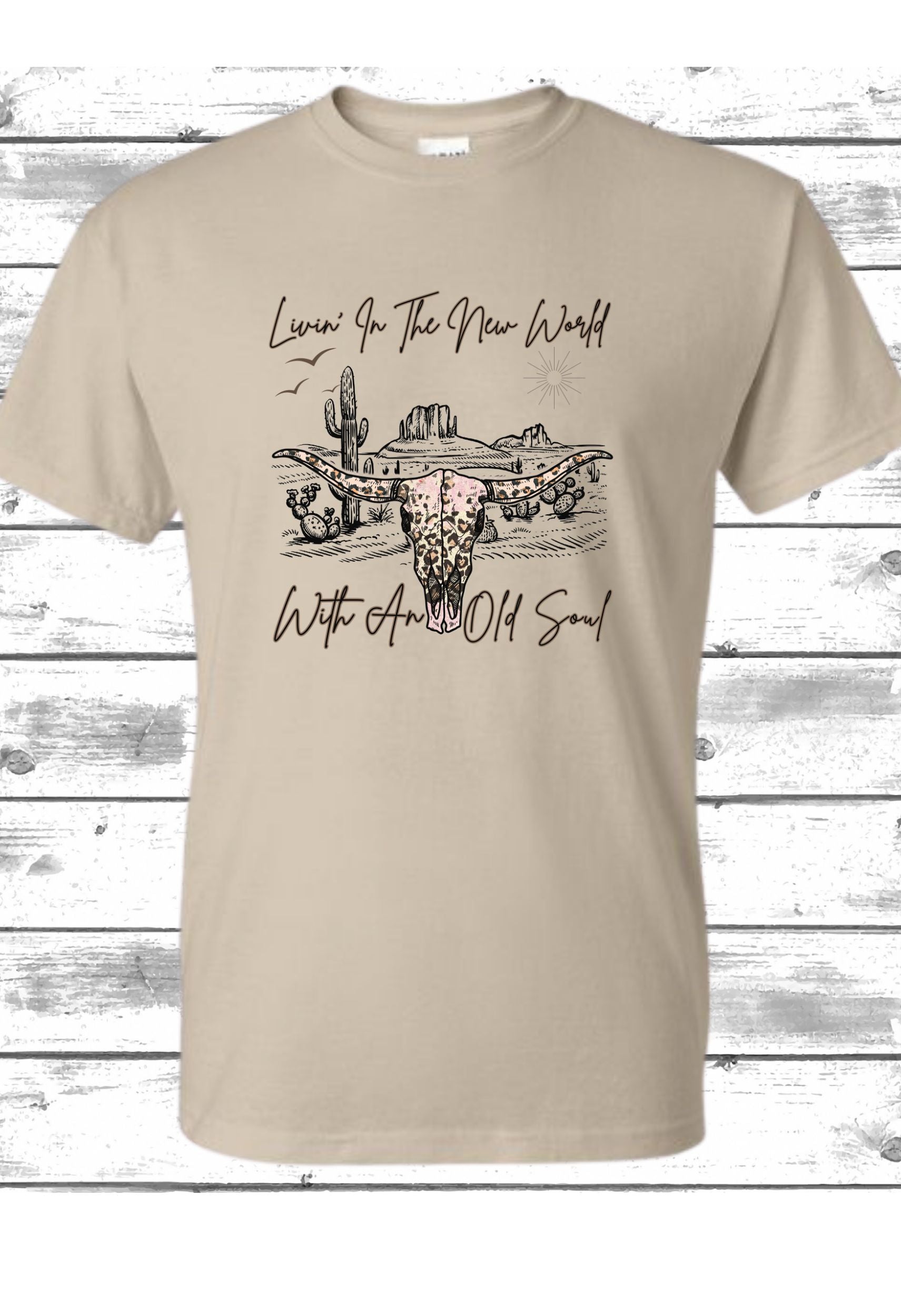 Livin' in the New World (Skull).... Oliver Anthony T Shirt